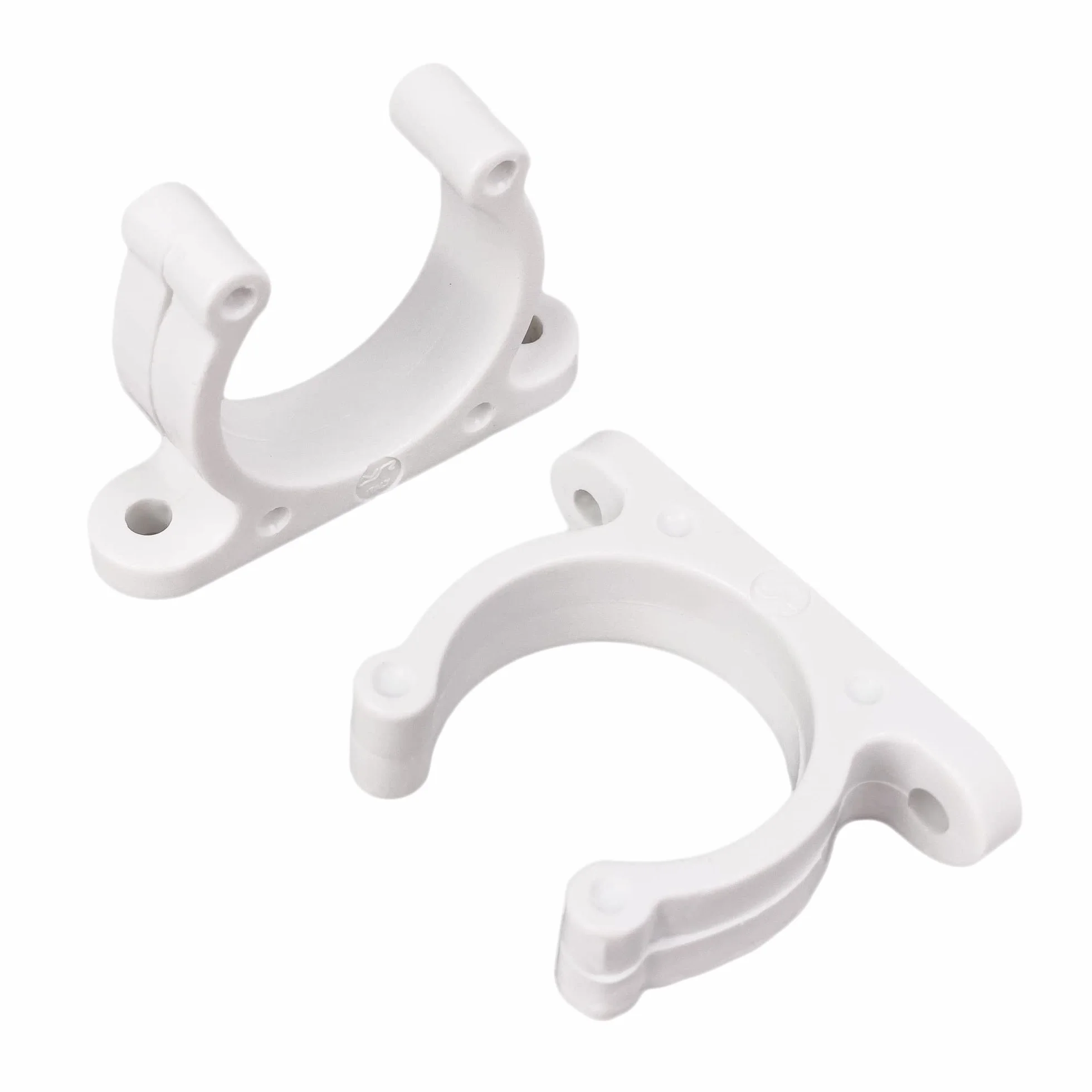 GATE14 Sujetadores de remos y Palas, Clips de plástico Blanco Ø 20 mm 2 uds.