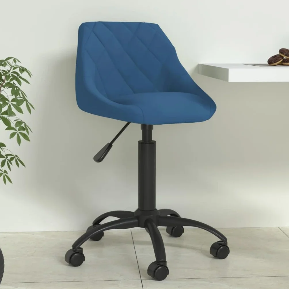 Silla de Comedor Ajustable con Mecanismo de Gas y Ruedas 360°, Tapizado en Terciopelo Suave y Estructura de Acero para Oficina en Casa y Sala de Estar, Soporta