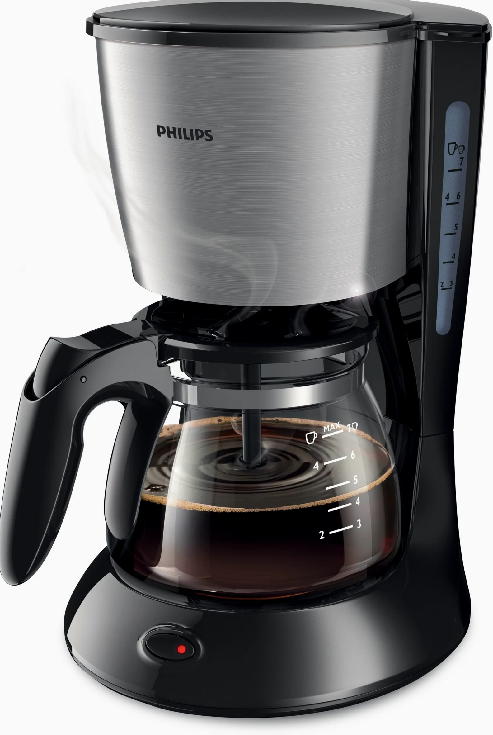 Philips Daily Collection - Cafetera (Independiente, Drip coffee maker, Americano, Café, Negro, De plástico, Acero inoxidable, 5060 Hz)