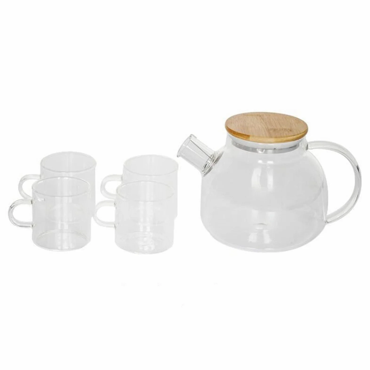 Jarras Agua Jarra de agua for el hogar con la taza de vidrio transparente Hervidor de agua de la bebida de agua con mango de la oficina de la oficina Botella de agua Jarra de Té Helado(Color:B)