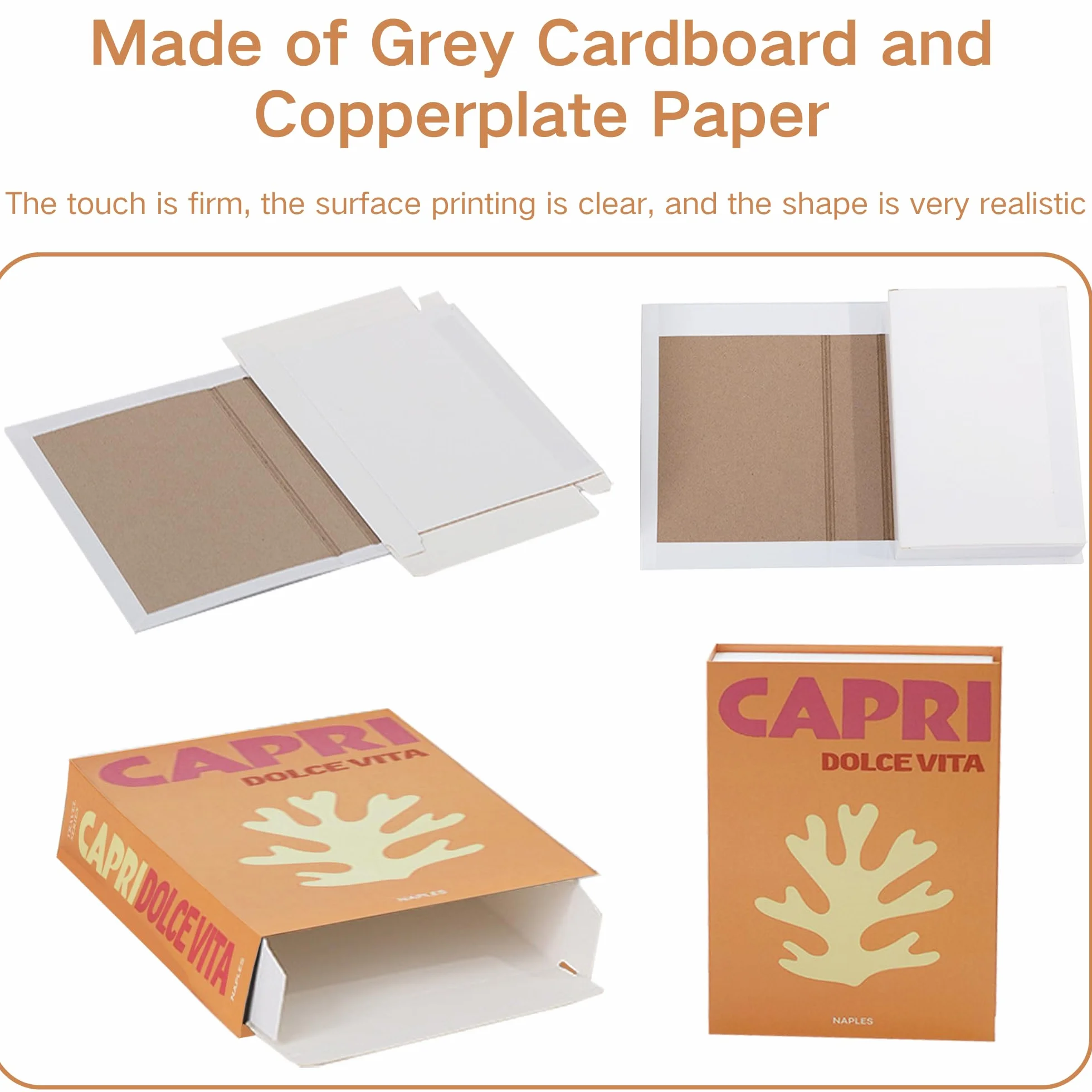 SUQ 12PCS Libros Falsos Plegables, Libros Falsos Decorativos Apiladas, Books Decorativos Modernos de Tapa Dura para la Pantalla de la Mesa de Café de la Estantería, Ambiente Sofisticado (Nación)