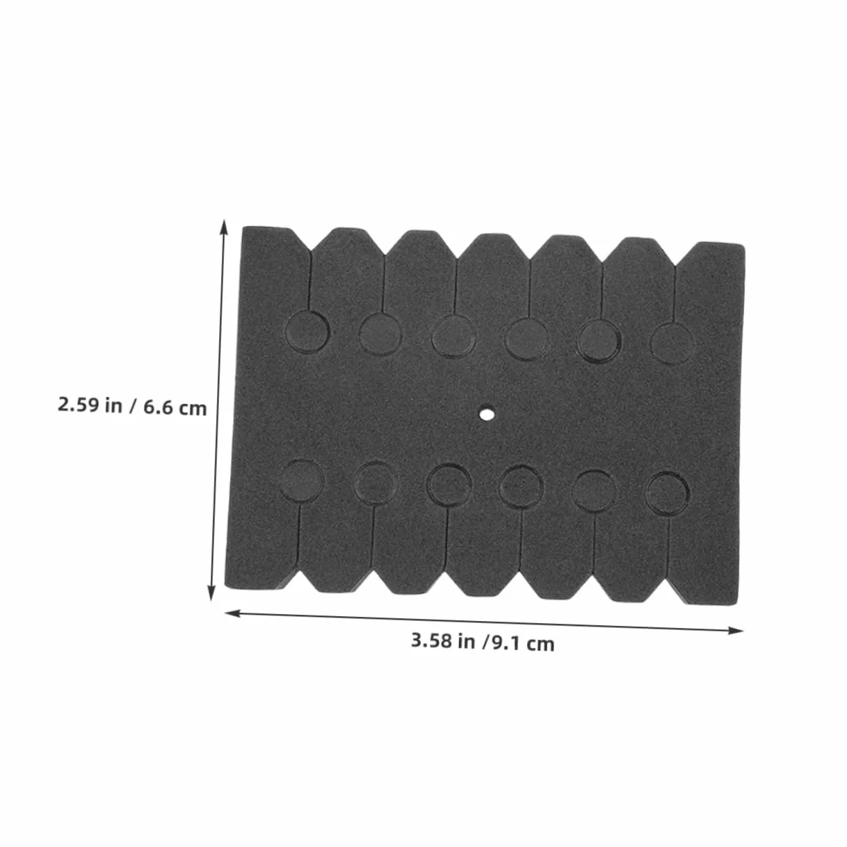 Soporte para Portaflechas de Espuma Negra Rectangular Multifuncional, Paquete de 6 Unidades