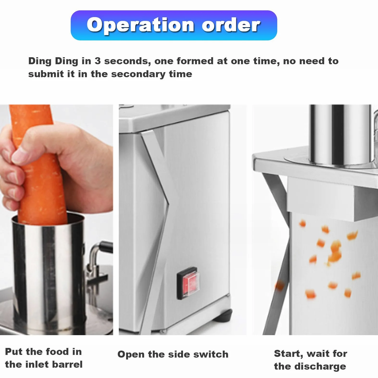 Cortador eléctrico de frutas y verduras, cortador de verduras desmontable para uso en la cocina del hogar, cortador de frutas eléctrico para restaurantes comerciales, cocina, z,15 mm