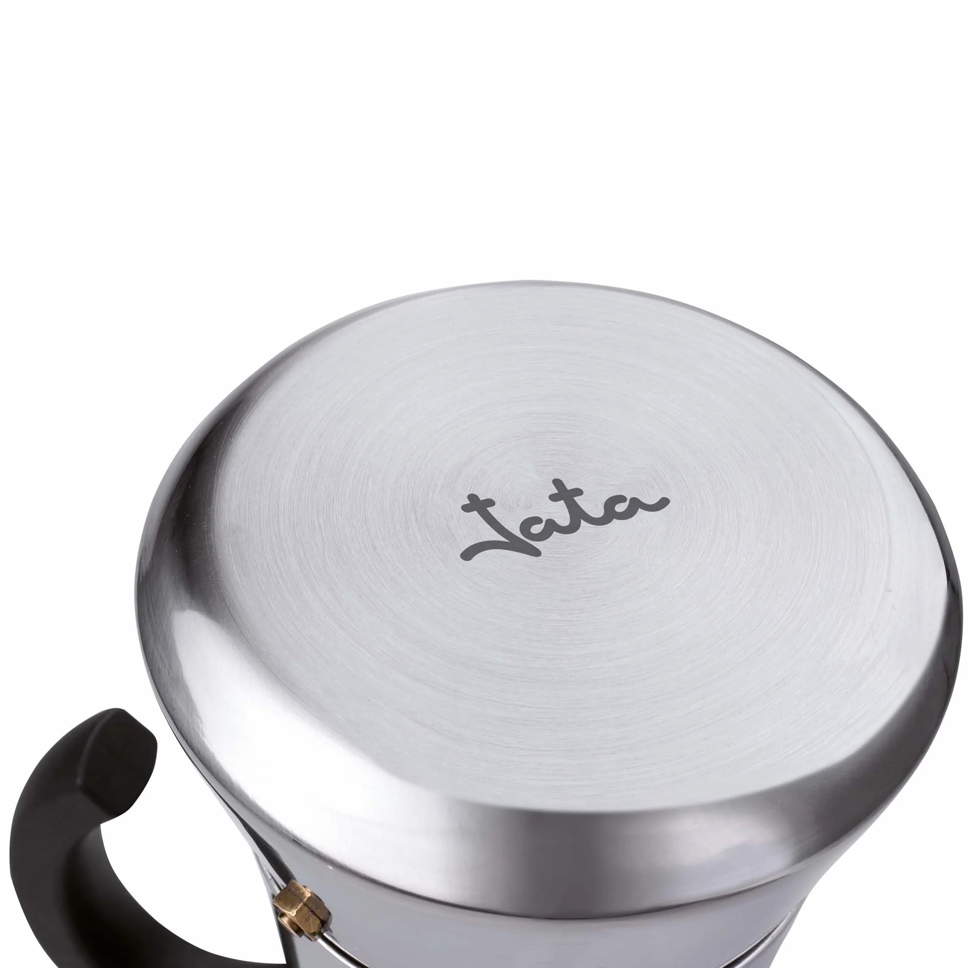 Jata Hogar CAX110 - Cafetera Italiana Inducción 10 Tazas Acero Inoxidable, Cafetera Moka Espresso, Compatible con Todas las Cocinas, Acabado Pulido Espejo, Mango Ergonómico Anticalor