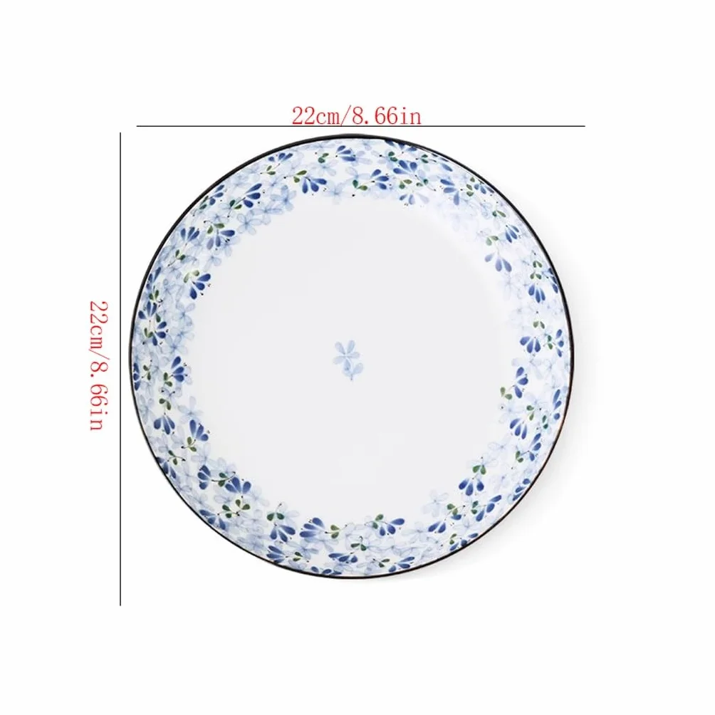SLEEVE Platos de Comida platear De Cena De Cerámica De Color Fresco Bajo Vidriado For platear De Cena De Desayuno En Casa Plato para Servir