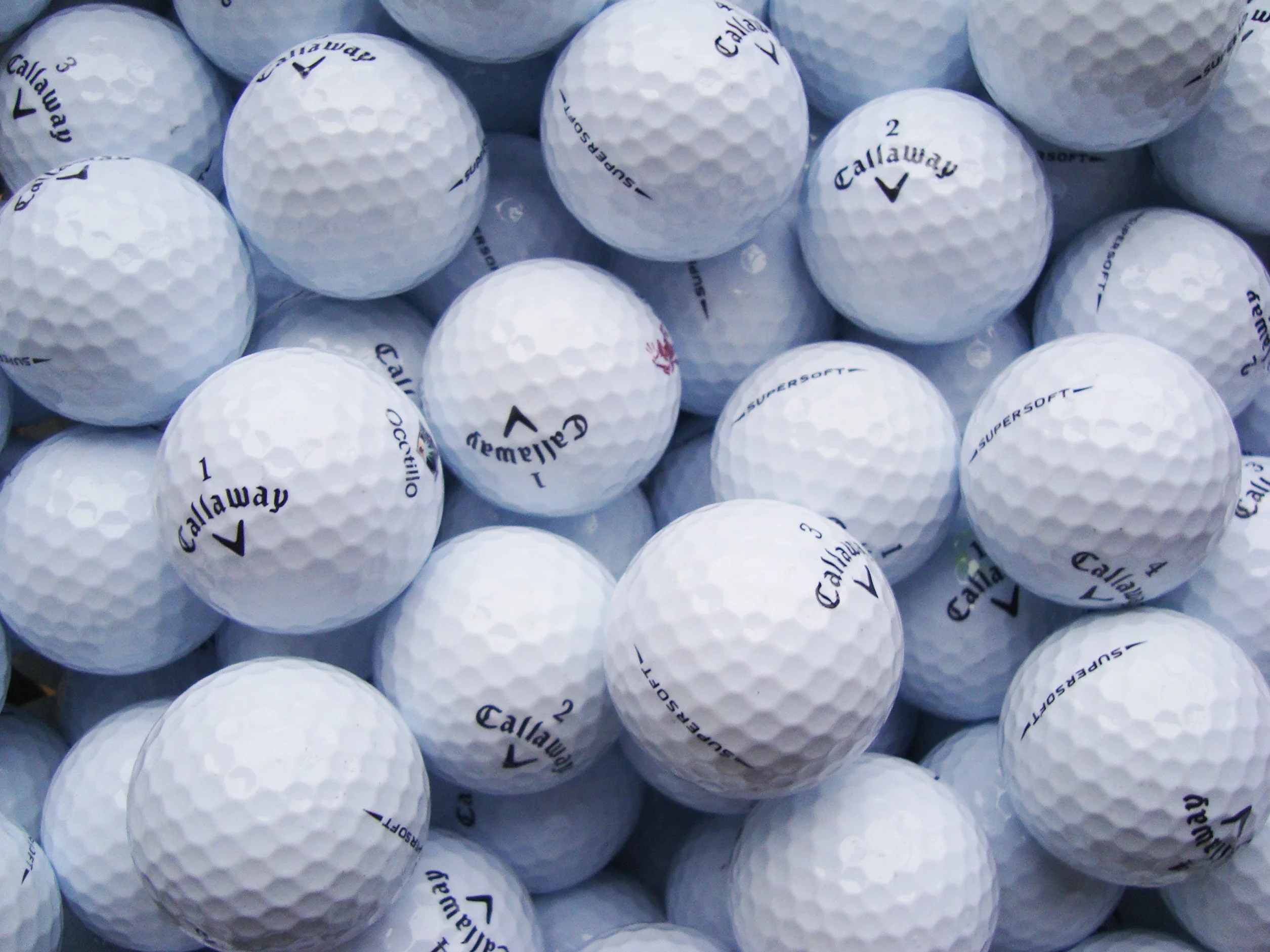 Callaway Supersoft Pelotas de Golf Recuperadas Lake Balls Calidad AAAA AAA