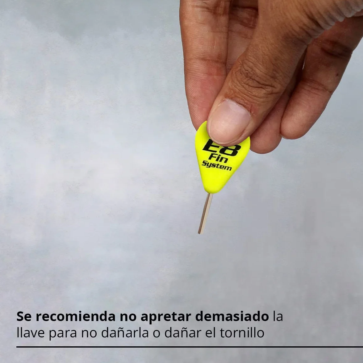 Pack de 1 Llave de Aleta de la Tabla de Surf y 6 Tornillos de Aleta de Acero Inoxidable - Accesorios Tabla Surf - Llaves reemplazo para Quilla - Tecla de Aleta de Surf