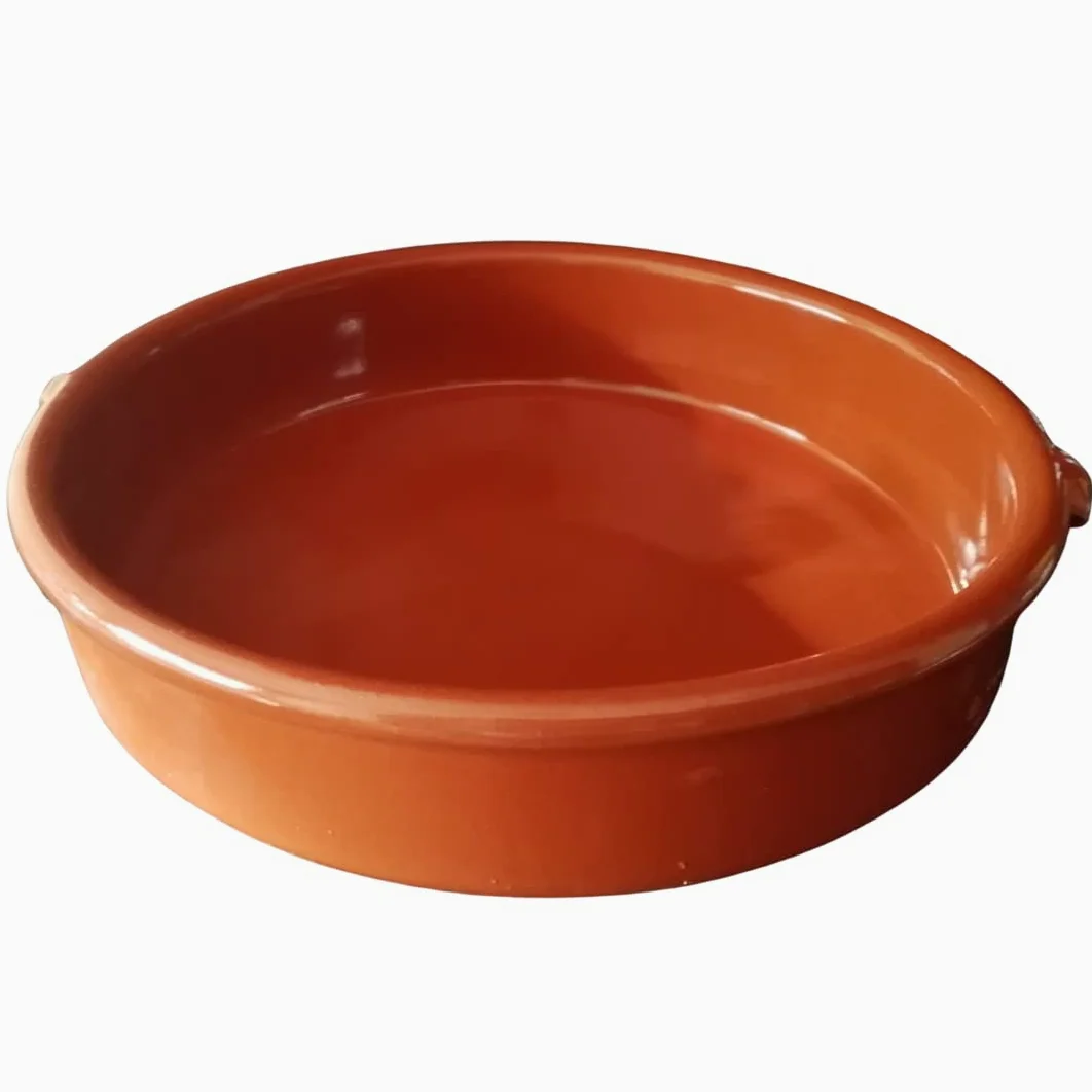 CAZUELA PARA COCINAR GRANDE FABRICADA ARTESANALMENTE. De barro. Hecho a mano por artesanos de España. "ENVÍO GRATIS" (36CM)