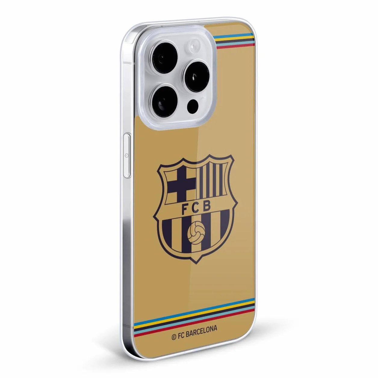 Head Case Designs Oficial FC Barcelona Away 2022/23 Crest Kit Gel Case Compatible Apple iPhone 15 Pro
