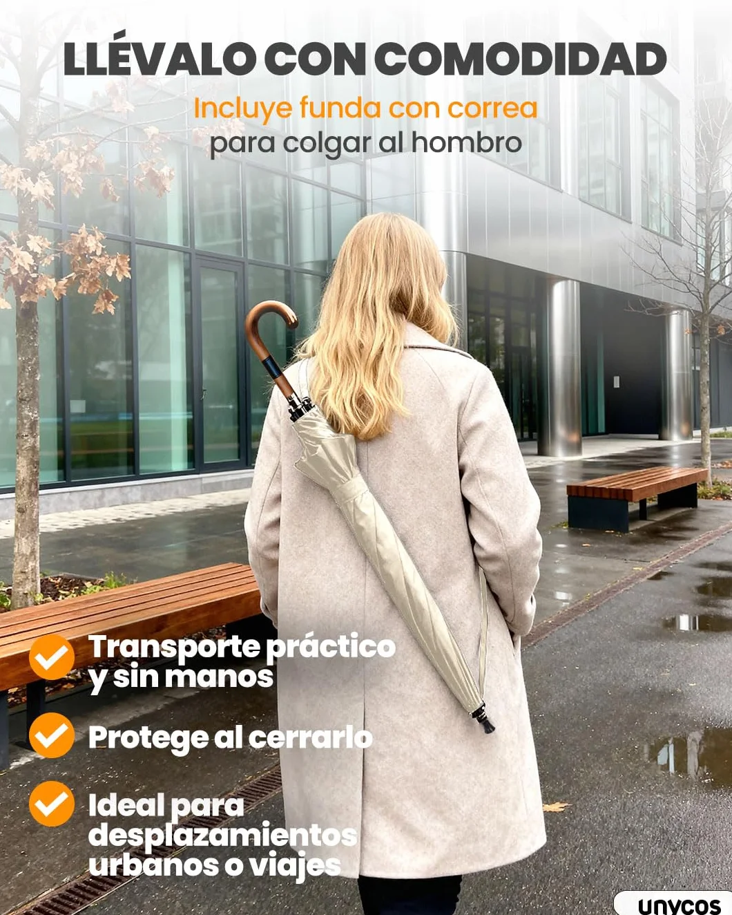 Paraguas Resistente al Viento Automático Impermeable para 2 Personas
