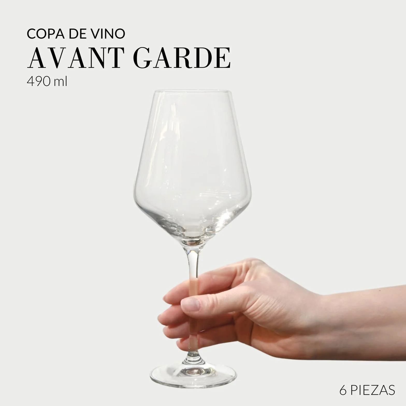 Krosno Copas de vino tinto | Juego de 6 | 550 ML | Colección Avant-Garde | Cristal sin plomo | Para casa, restaurantes & fiestas | Apto para lavavajillas | Cristal sin plomo, para restaurantes y fiestas, apto para lavavajillas