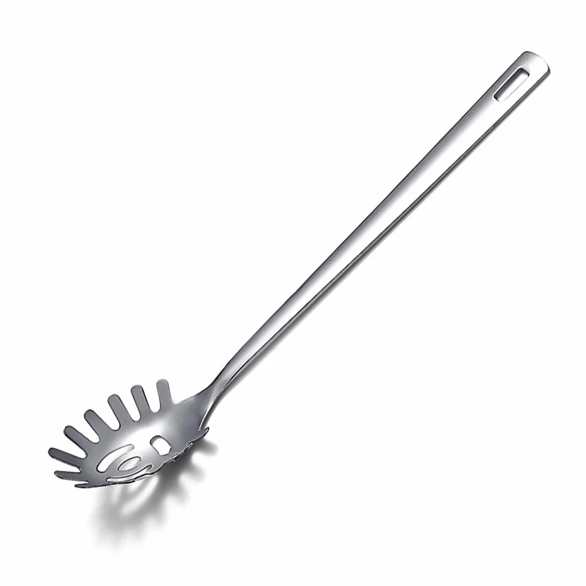 Berglander Cuchara para espagueti, Servidor para pasta, Cuchara para pasta de acero inoxidable, Tenedor para pasta, Tenedor Noddle, Resistente al calor, Apto para lavavajillas