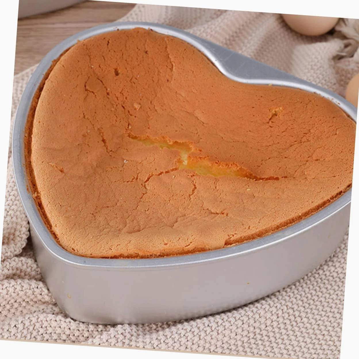 Veemoon Molde 2 Piezas de Aleación de Aluminio para Pastel de Corazón Superficie Lisa sin Rebabas para Repostería y Manualidades