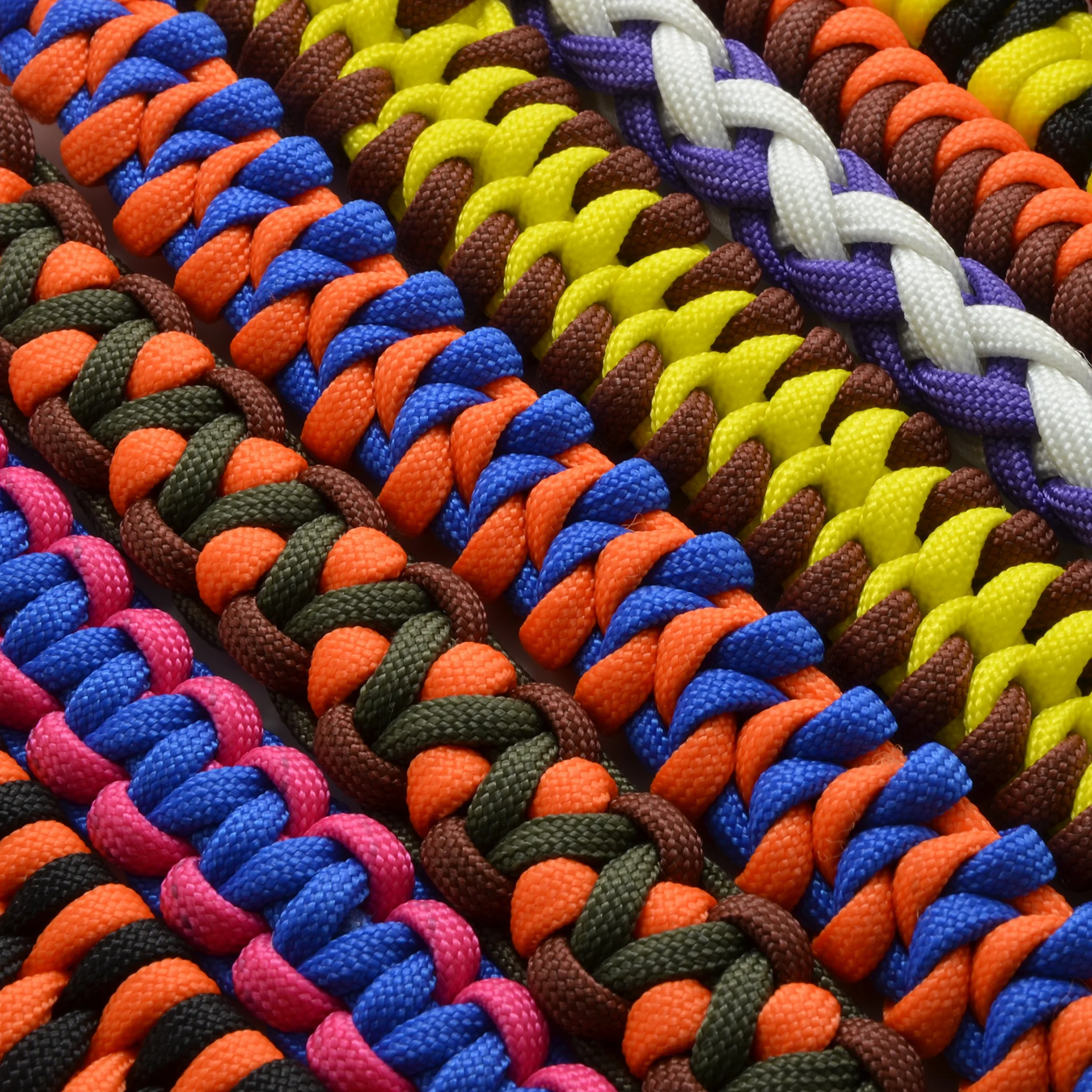 Cuerda Paracord 550 Diamond 30 m 4 mm, Nailon/poliéster Naranja Negro para Trenzado, Atado y Outdoor