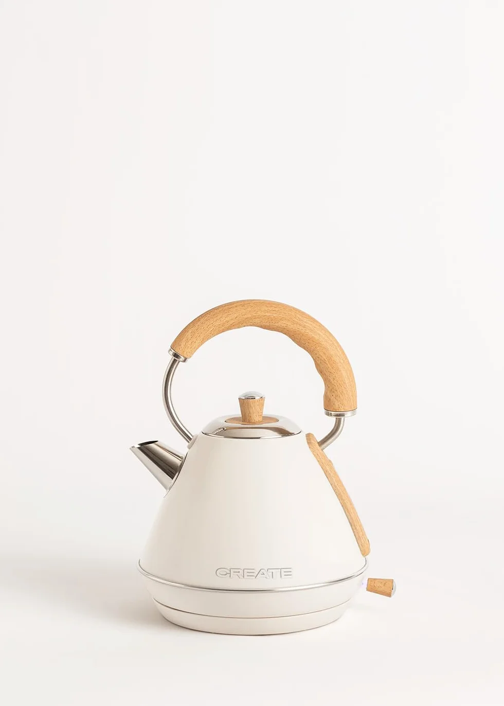 CREATE/PACK TOAST RETRO + KETTLE RETRO M/Tostadora de pan blanco roto con hervidor de agua blanco roto/Hervidor de 1 L