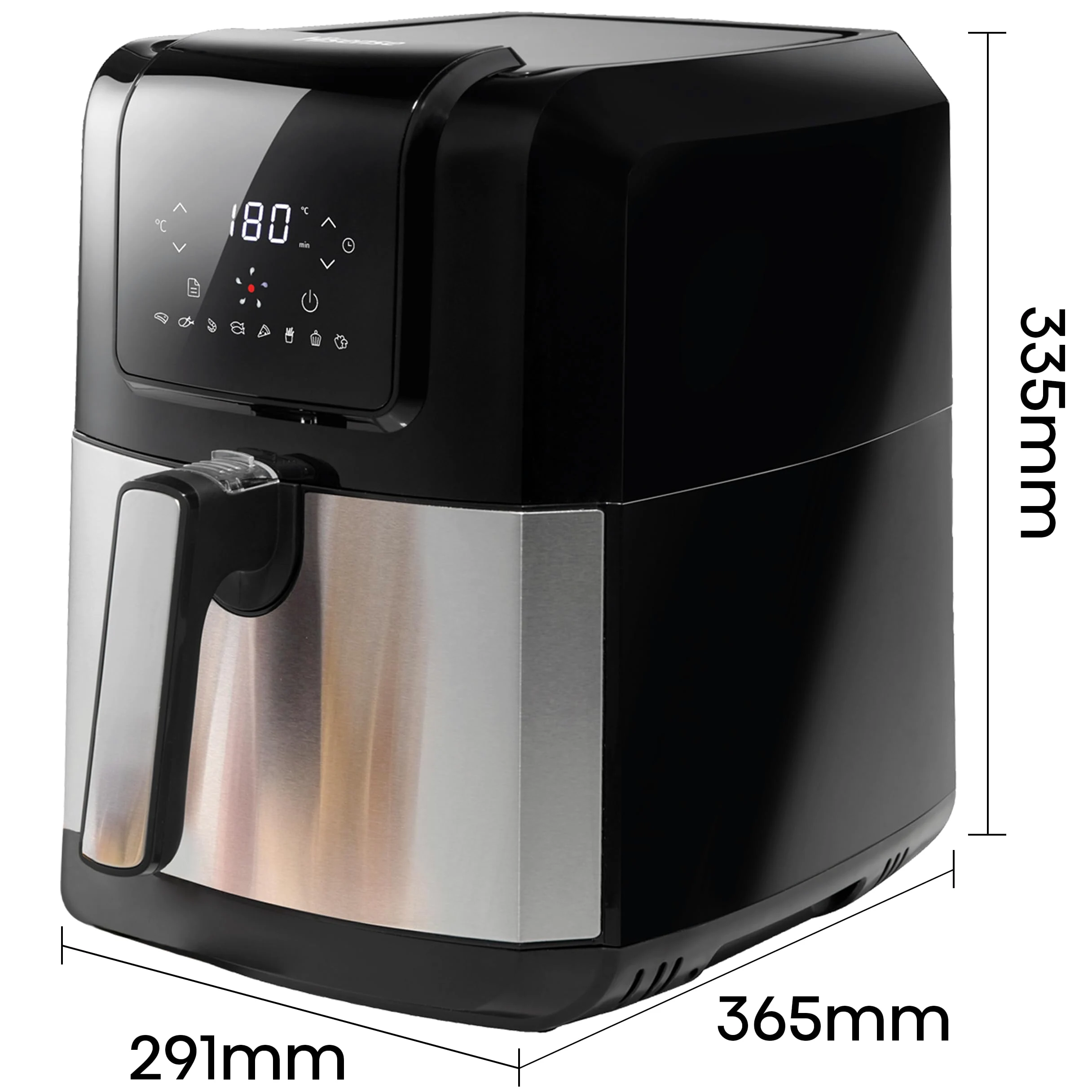 Freidora sin Aceite Hisense H06AFBS1S3 Negro 1700 W 5 L