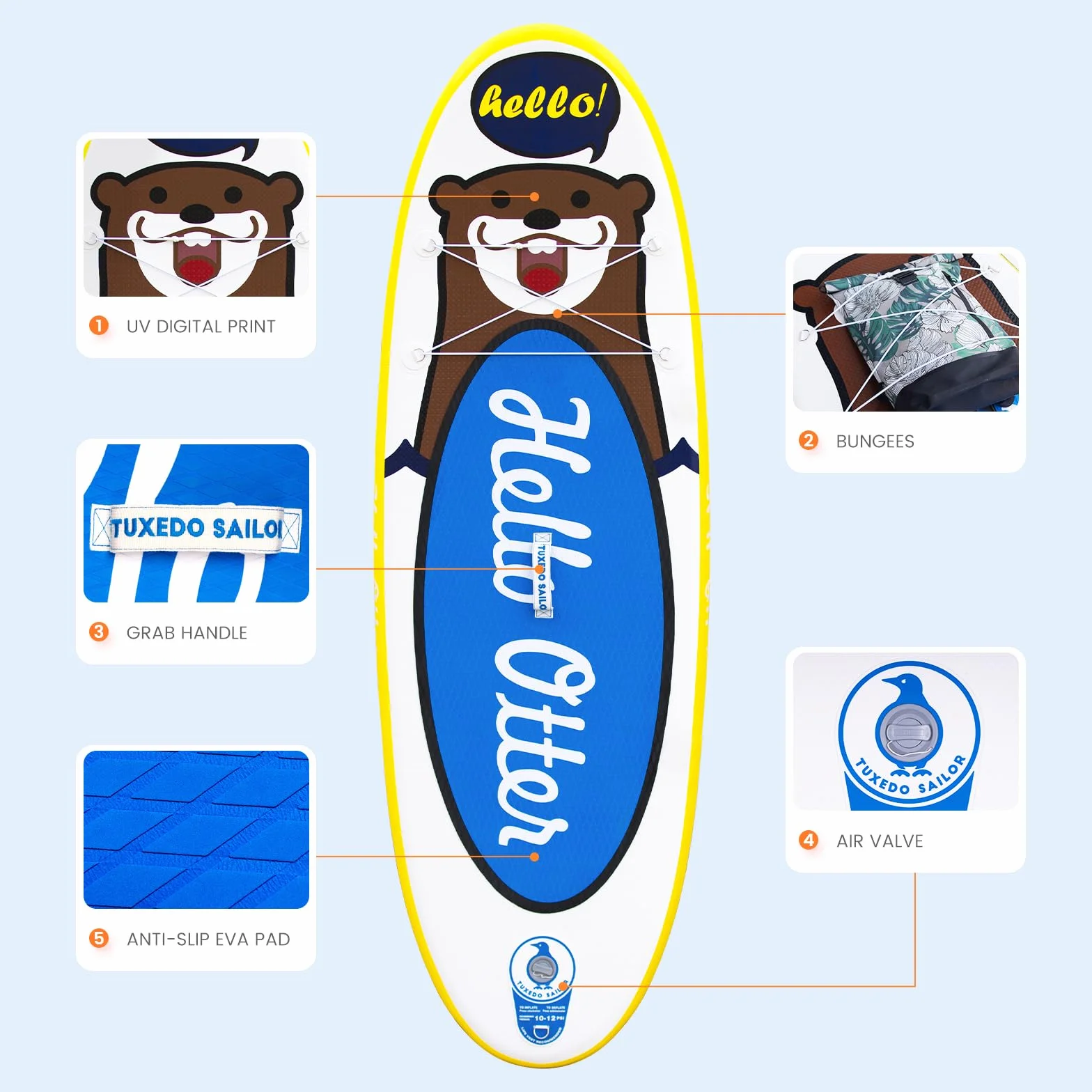 Tabla Paddle Surf Hinchable con Accesorios, Stand Up Paddle Board para Adultos y Jóvenes