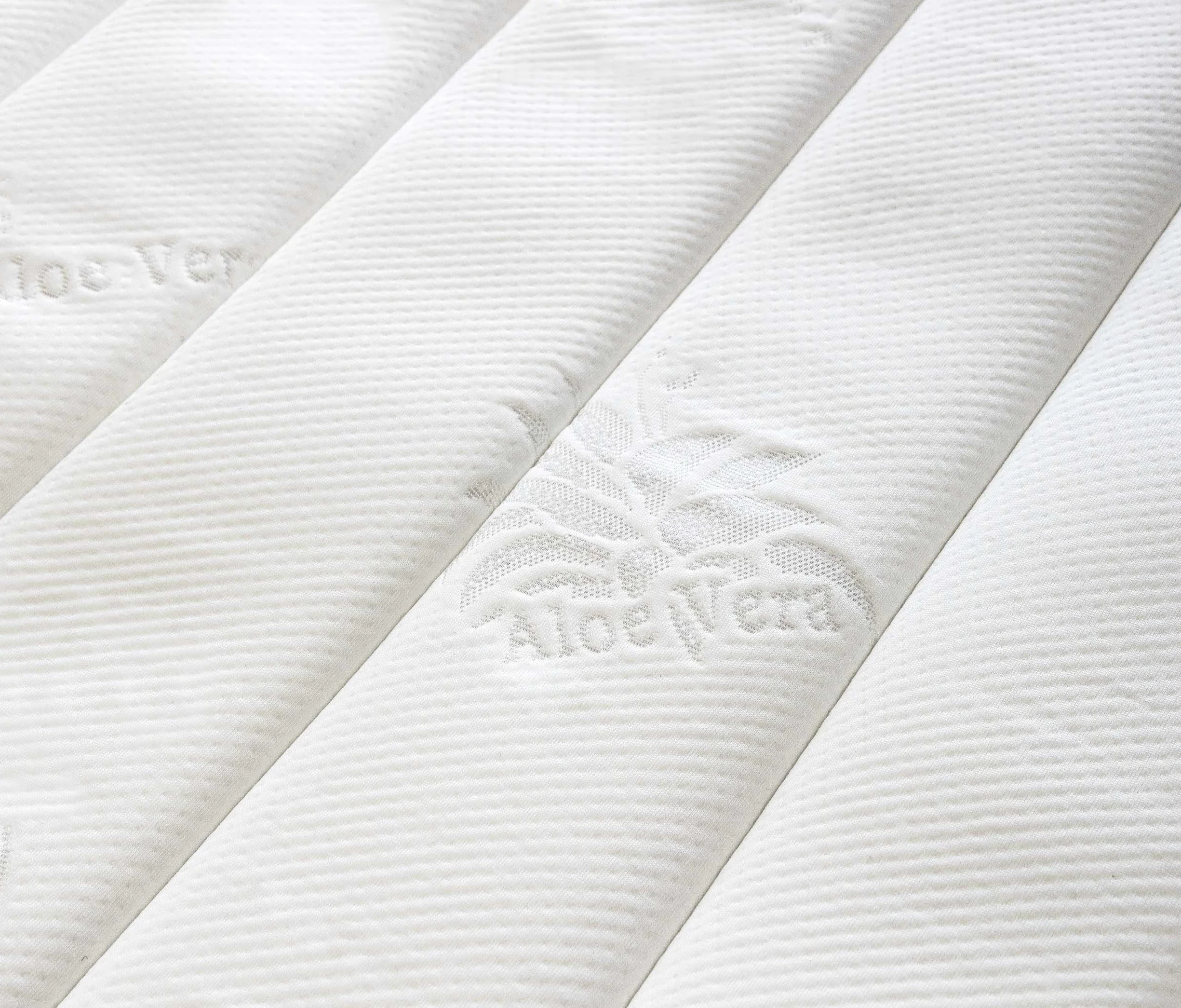 SonnoMATTRESS Topper Vissoft Aloe Vera Basic 150x180x3cm – Acolchado con Espuma Memory Foam y Fibra Suave, Tejido Aloe Vera Transpirable y Antialérgico, Mejora el Confort y alarga la Vida del colchón