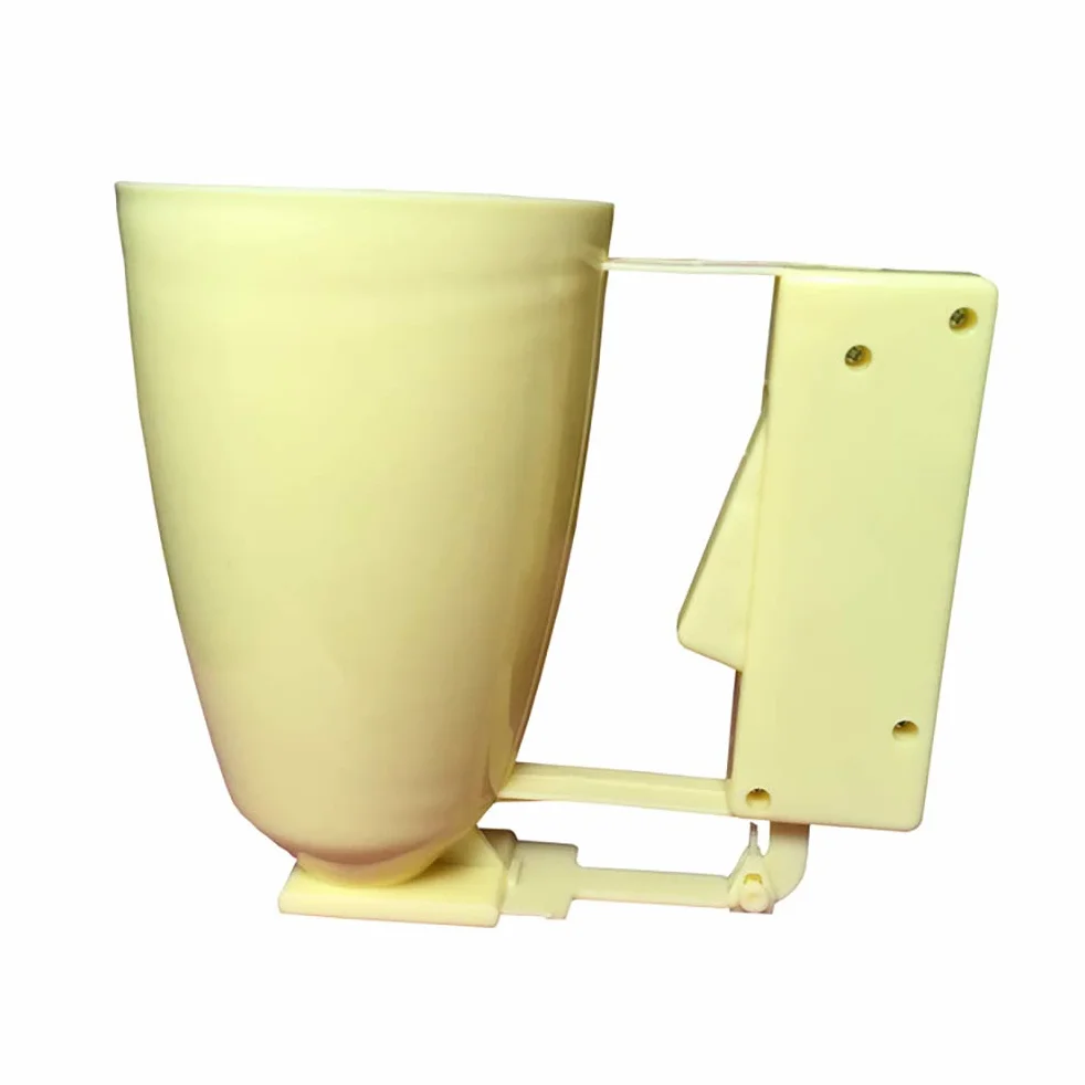 Máquina para Hacer Donas de Plástico, Herramienta Manual para Hacer Donas para Hornear Fácil y Divertido, Hacer Deliciosas Golosinas con Niños de 3,5 Pulgadas de Diámetro (Amarillo claro)