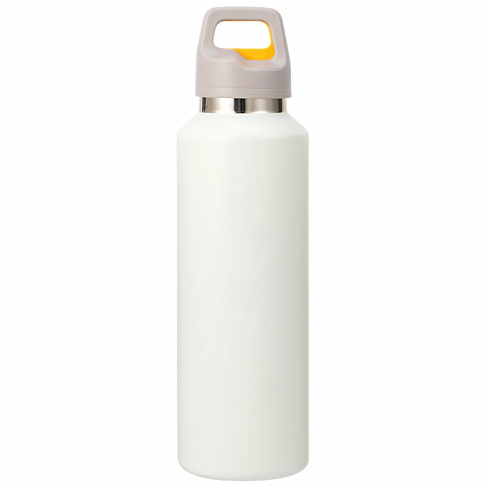 Cantimplora Metálica 600 ml Acero Inoxidable Tapa Fácil de Abrir | Termo Aislante para Bebidas Para Exterior Viajes Ciclismo Senderismo Pesca Deportes Hogar Gimnasio Oficina Té Café Leche