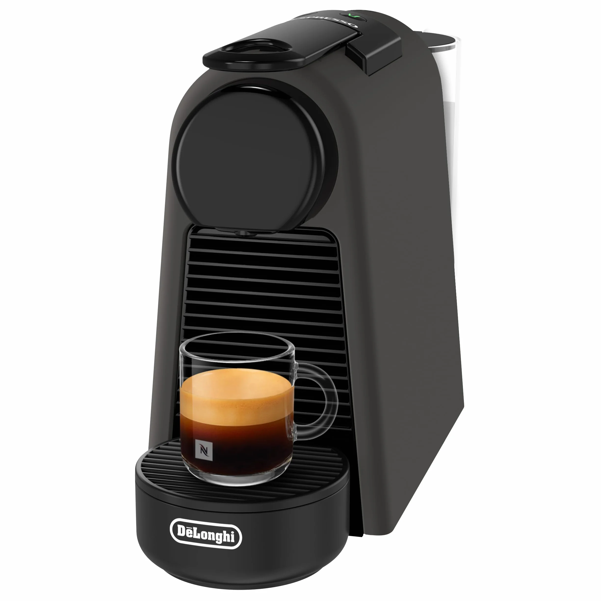 De'Longhi Nespresso Essenza Mini EN85.BKMT, Máquina de Café Automática, Máquina de Cápsulas para una Taza, Set de Bienvenida Incluido, Diseño Compacto, Presión 19 Bares, 1150W, Negro Mate