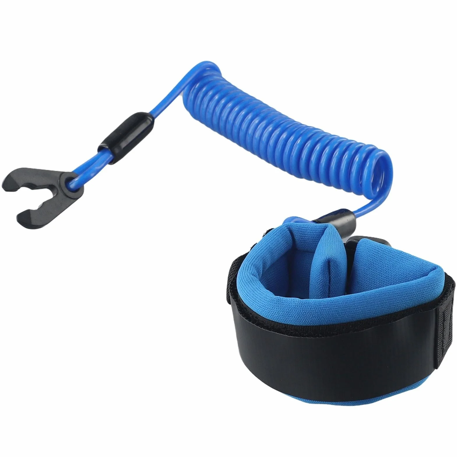 Besttoolifes Cordón de seguridad con interruptor de parada para motor fuera de borda, correa muñeca flotante cubierta goma cable poliuretano