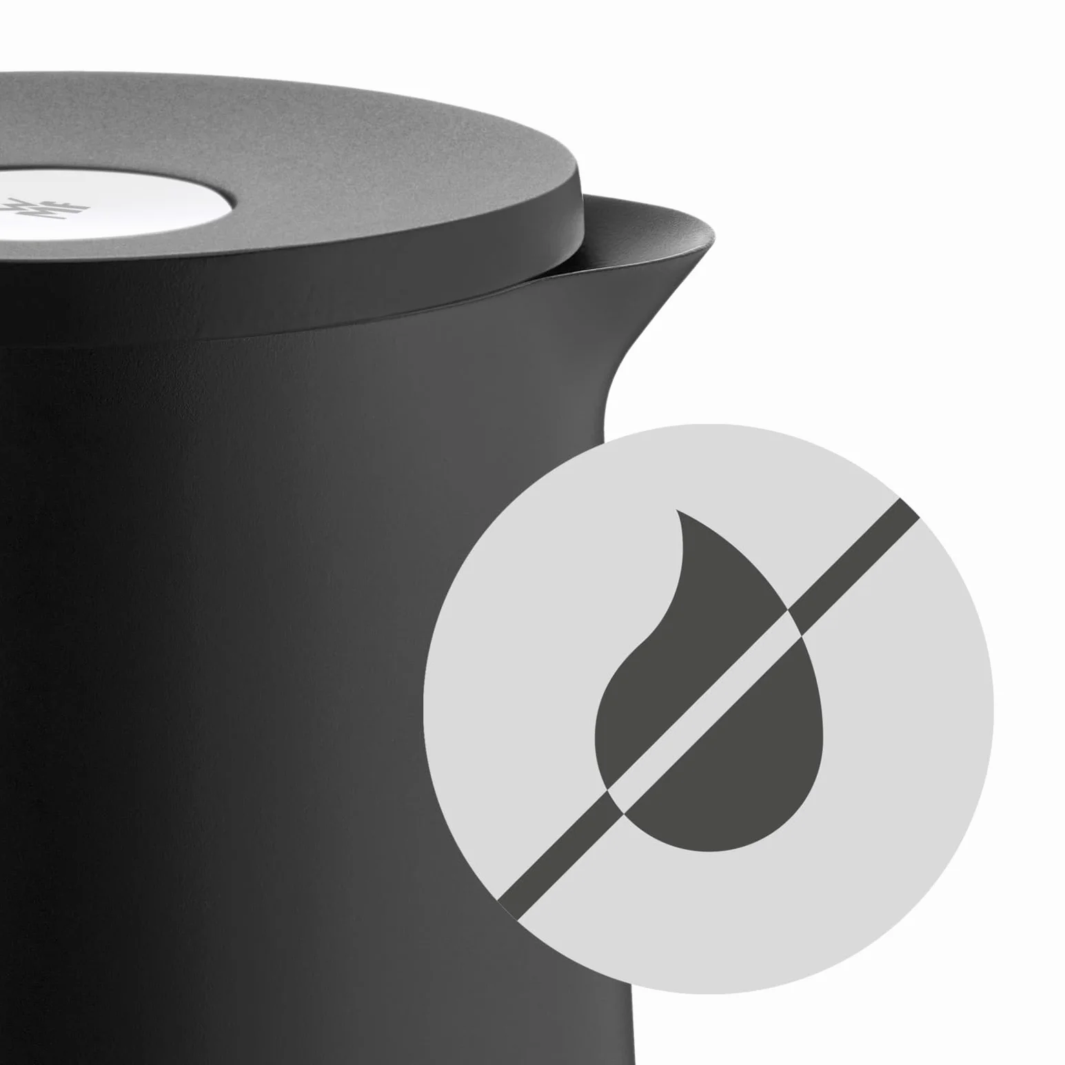 WMF Impulse - Jarra Térmica, 1L; Termo con mantimienot de Calor y frío Color Negro