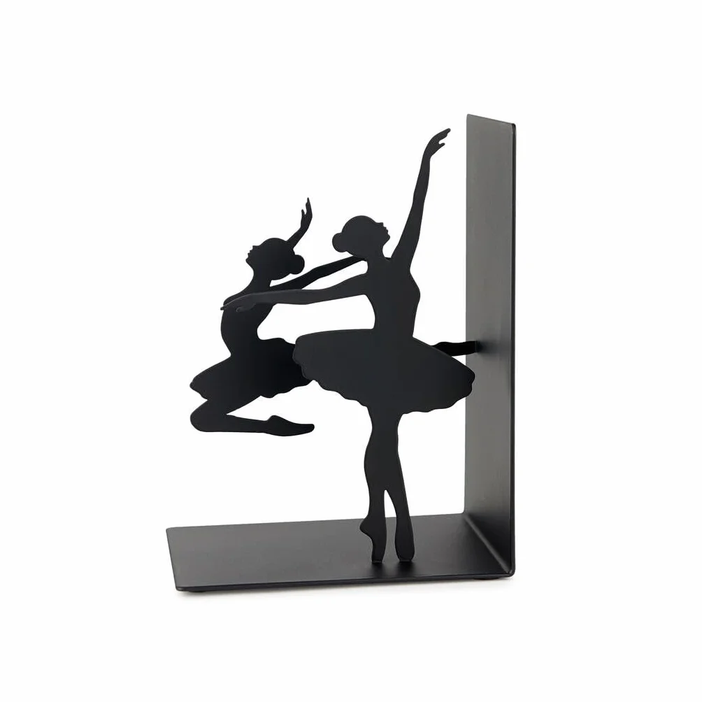 Balvi Sujetalibros Ballerina Color Negro Soporte con Base Antideslizante Metal