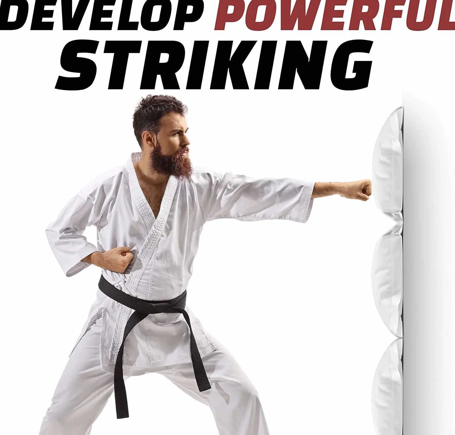 Senshi Japan Bolsa de pared XXL Wing Chun lona resistente entrenamiento
