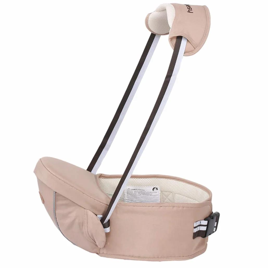 Portador de bebé ergonómico Hipseat con correa de hombro y asiento de cintura para niños pequeños