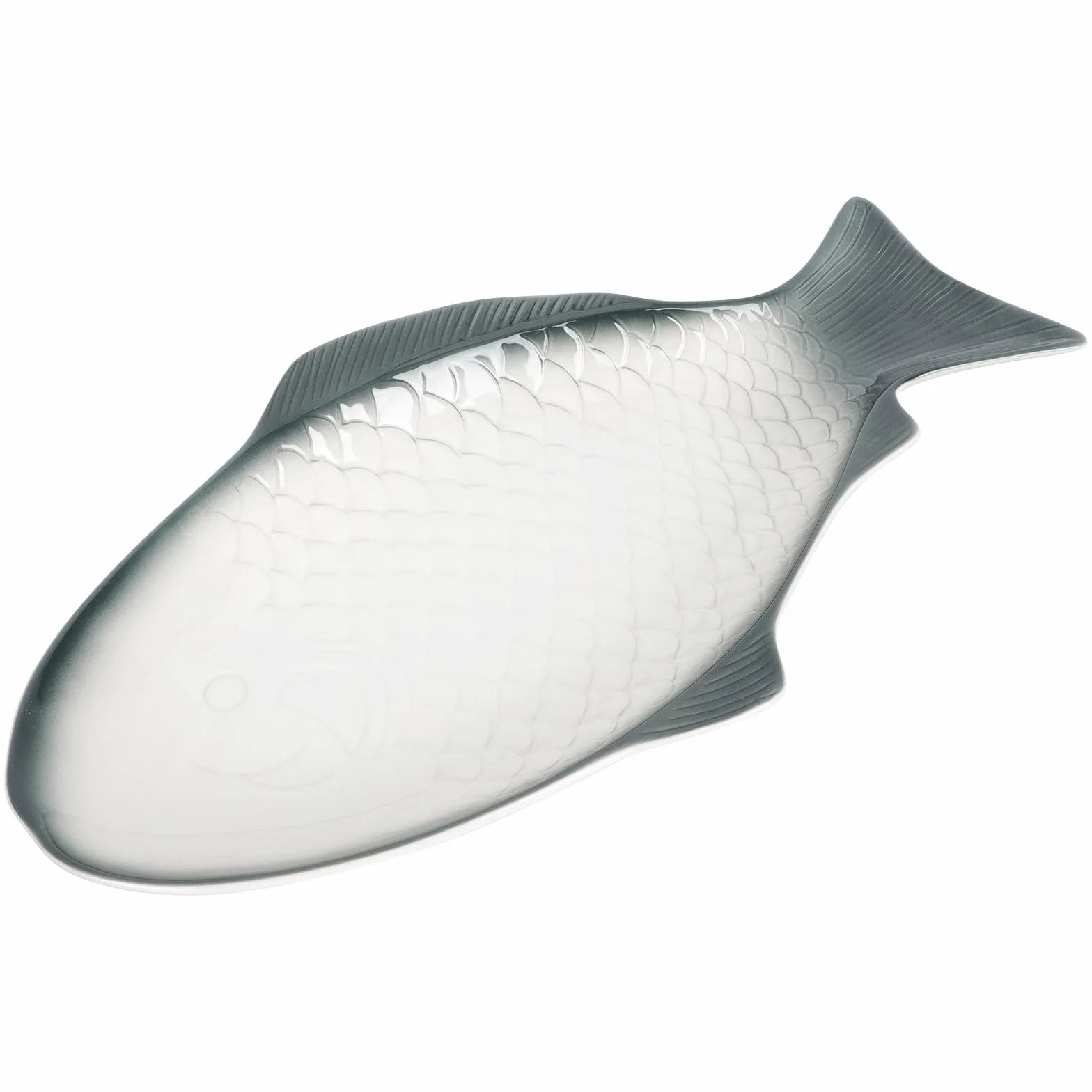 MAGICLULU Bandeja de Cerámica para Pescado al Vapor de 15 Pulgadas, para Presentaciones en Cenas y Restaurantes