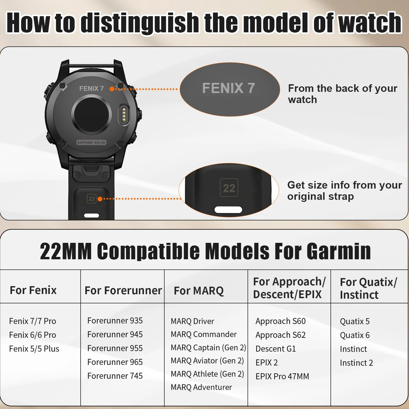 Correa para Garmin Fenix 7/6/5/6 Pro/7 Pro/5 Plus, Quickfit 22mm, Forerunner 965/955/935, Nylon Correa para Epix Gen 2, Quatix 7/6/5 Negro