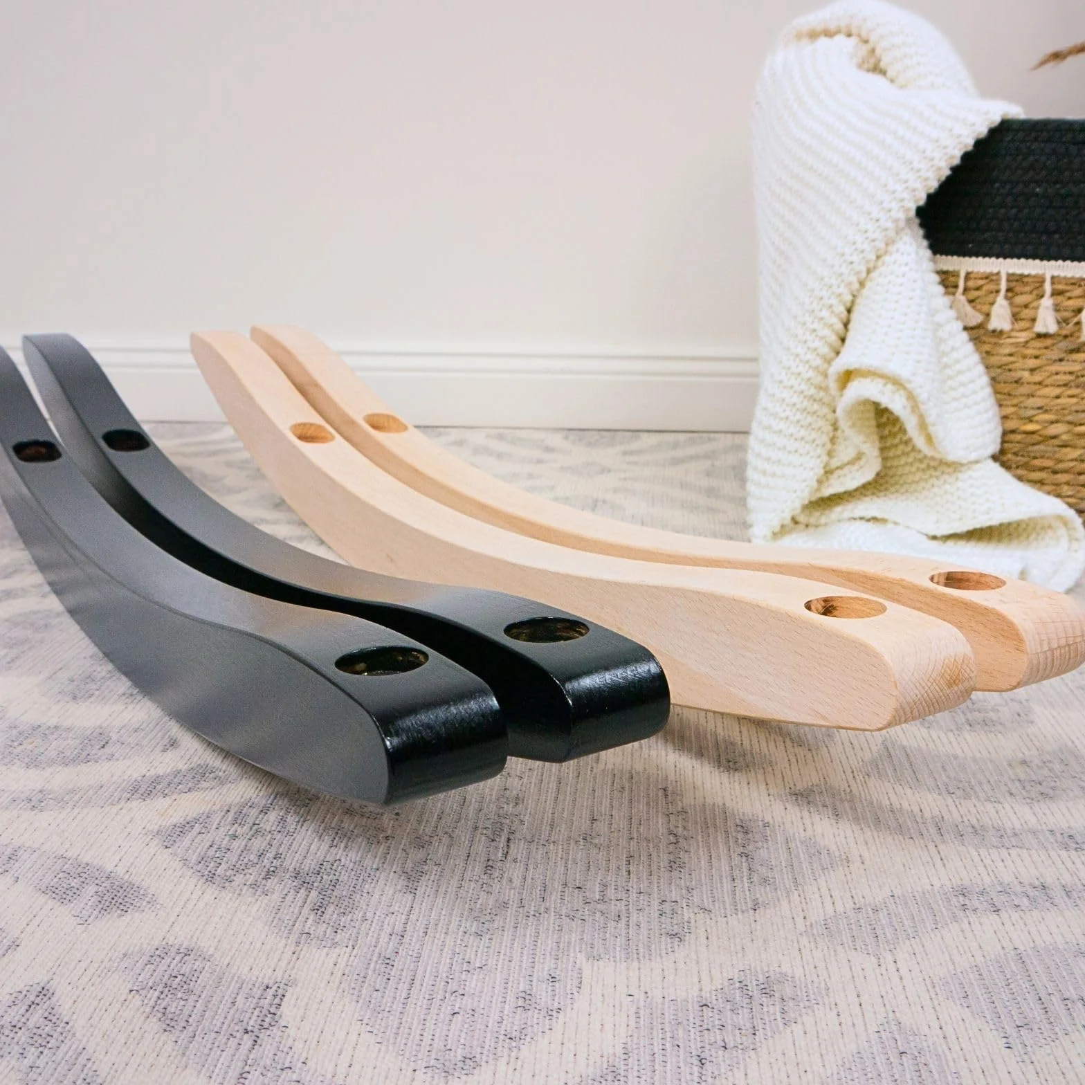IKEA STRANDMON Mecedora Hack Original Almohadillas Fieltro Silla Lactancia Negro