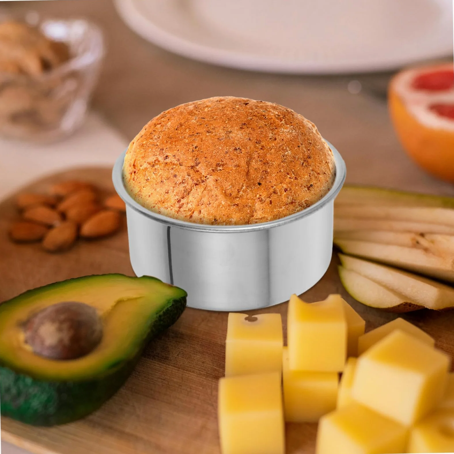 Mipcase 3 Moldes Desmontables Redondos Fáciles de Limpiar y Desmoldar de Acero Inoxidable para Tartas Ideales para Cocinas en Casa y Cafés