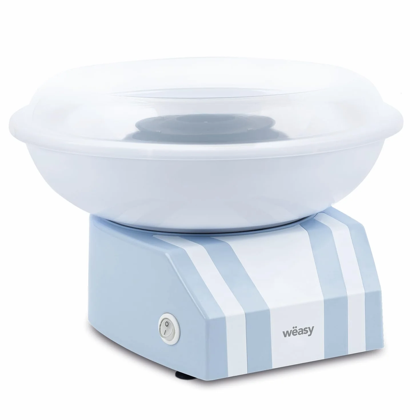 Máquina de algodón de azúcar SWEE32, Máquina doméstica, 1 cuchara medidora, 10 conos de papel, Bol extraíble, Revestimiento antiadherente, Base antideslizante, 450 W