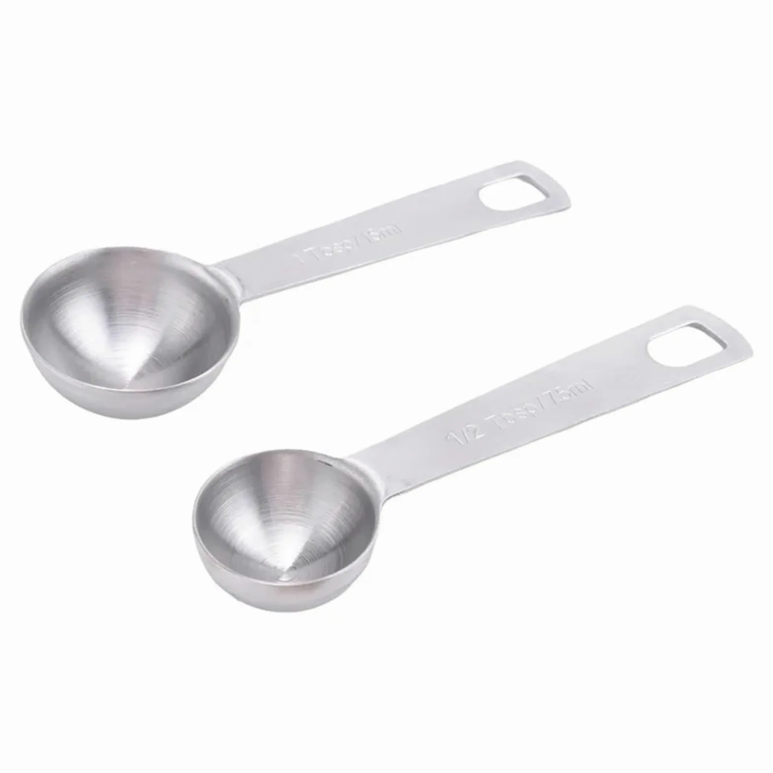 Cucharas medidoras, juego de tazas y cucharas acero inoxidable, cucharadas pequeñas con medidas métricas estadounidenses para Medir Líquidos y Sólidos