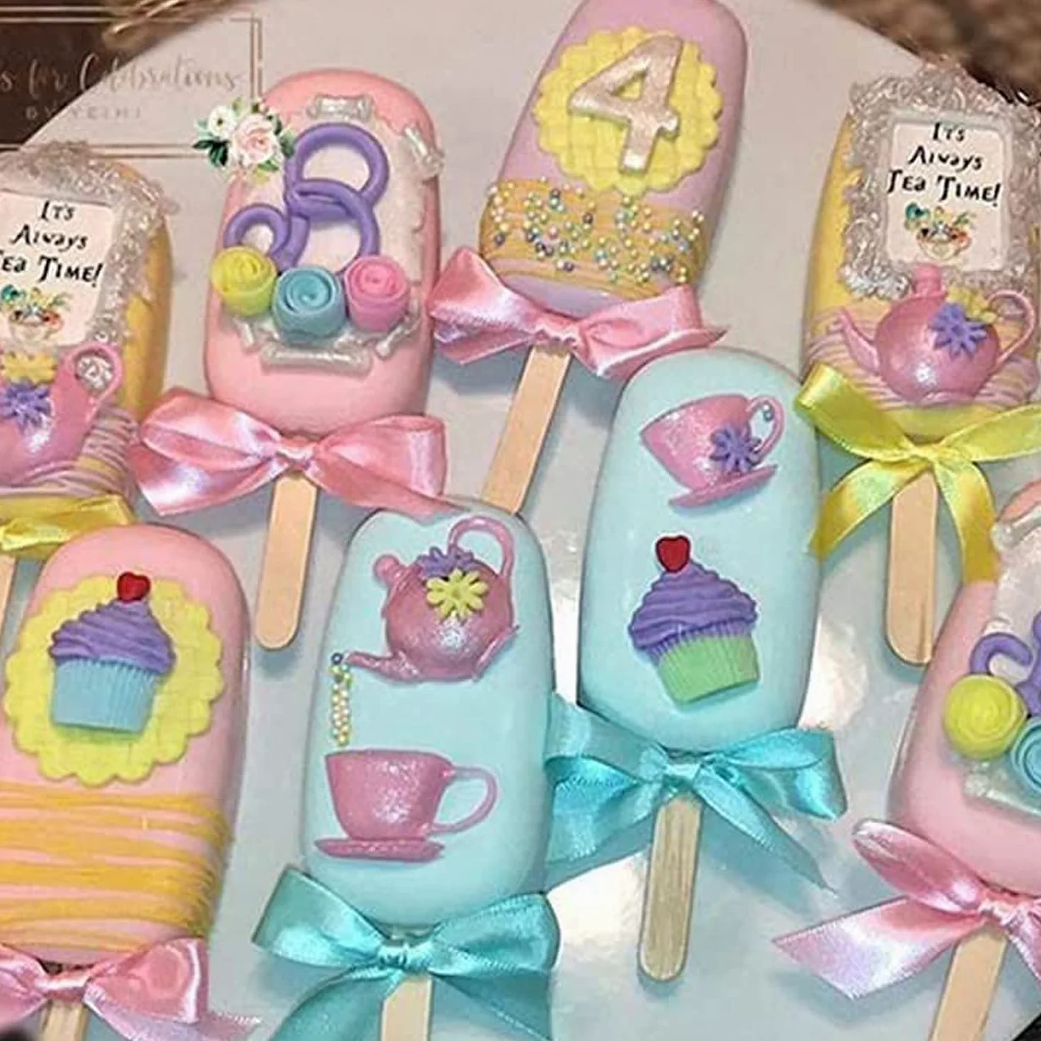 Mujiang Juego de 4 moldes de silicona para fondant, diseño de rosas, flores, chocolate, hojas de caramelo, para decoración de pasteles, pasta de goma de azúcar, juego de 4