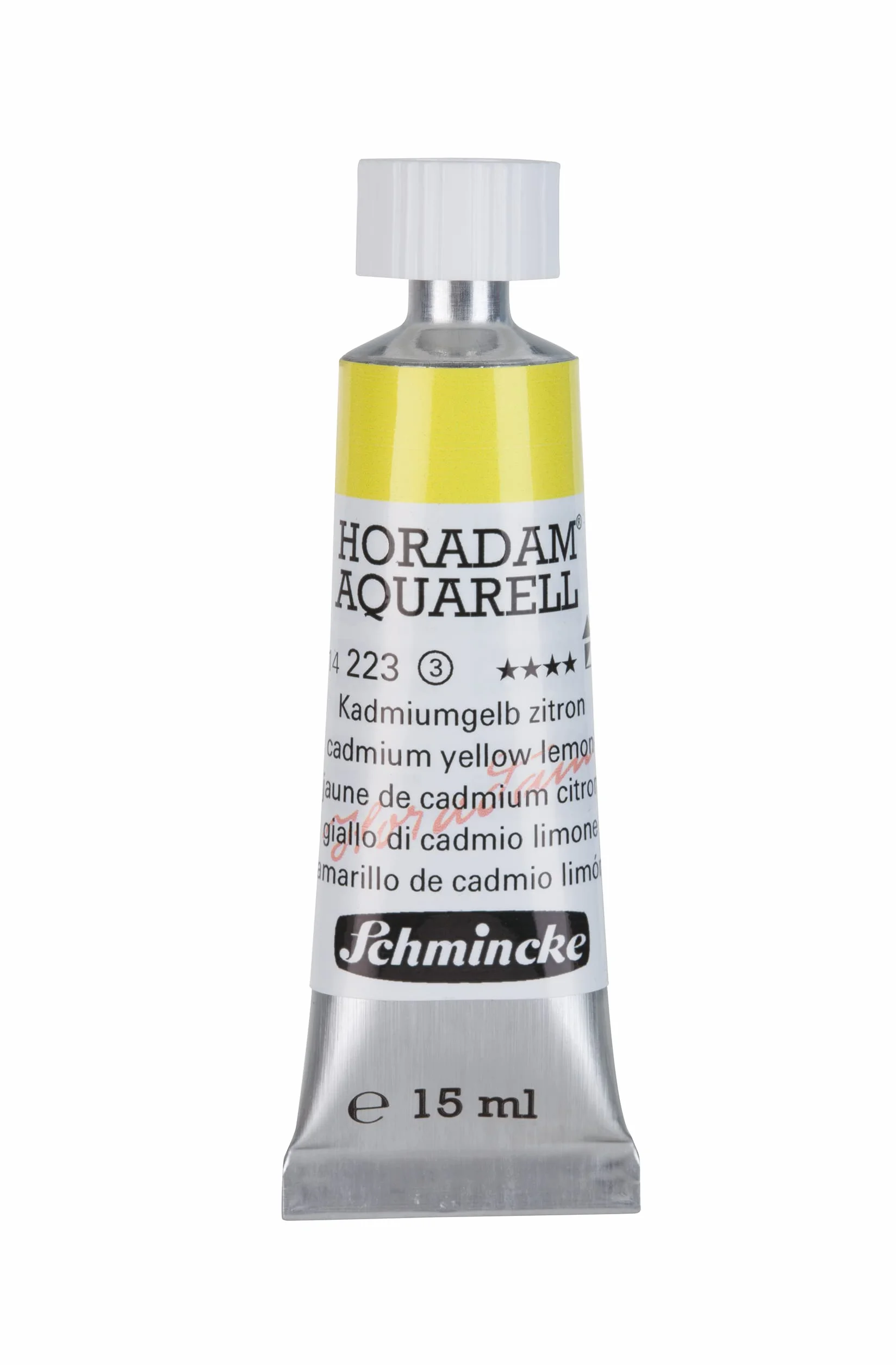 Schmincke - HORADAM® AQUARELL - acuarelas para artistas, amarillo cadmio limón - 15 ml