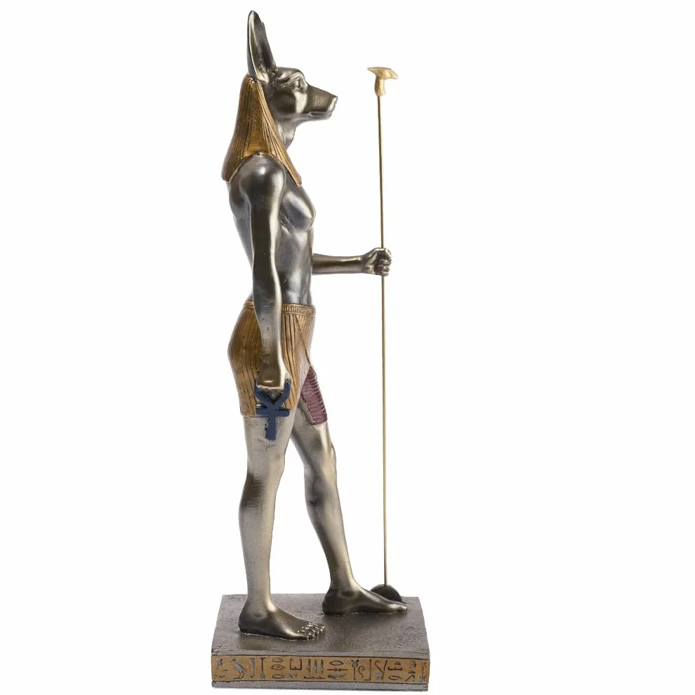 Egipska Statuetka Dekoracyjna Anubis