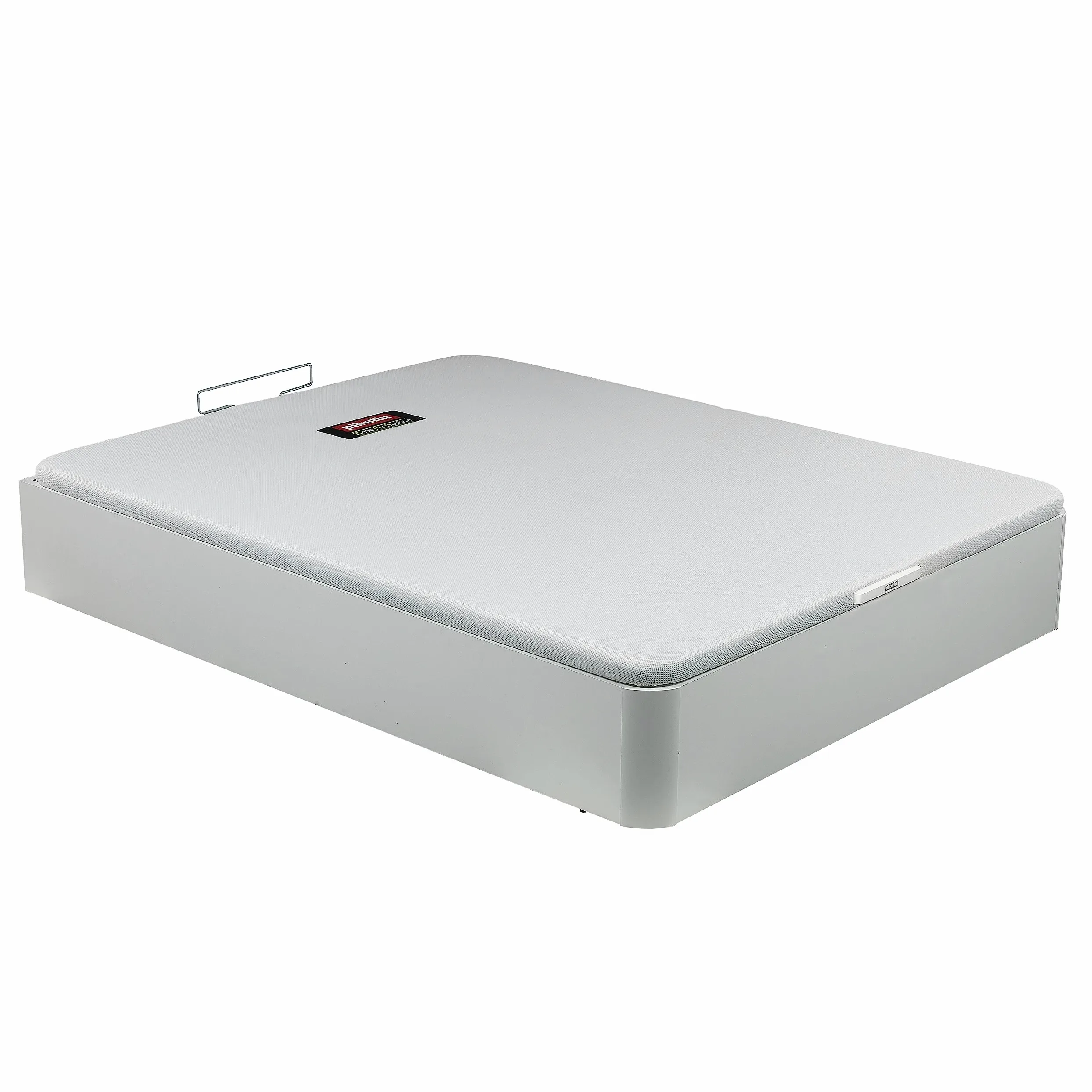 PIKOLIN Pack Colchón Wow, Muelles Ensacados 27cm + Canapé Abatible Blanco + 2 Almohadas Fibra con Entrega, Montaje Dentro del Domicilio y Retirada de Colchón y Base Usada Incluido, 135x190