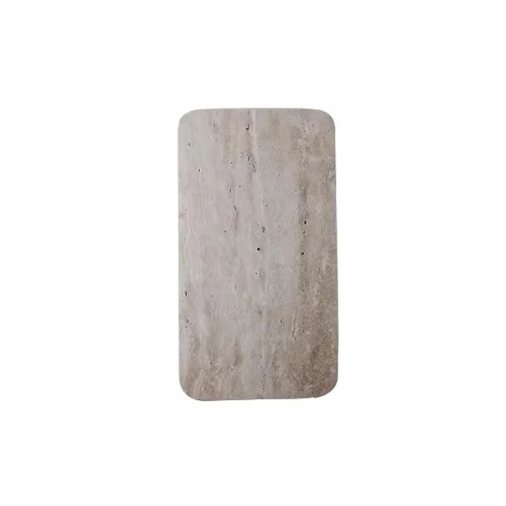 Bandejas Servir Comida Bandeja Decorativa De Almacenamiento Travertino Simple, For Fregadero Baño Mesa Cama(A)