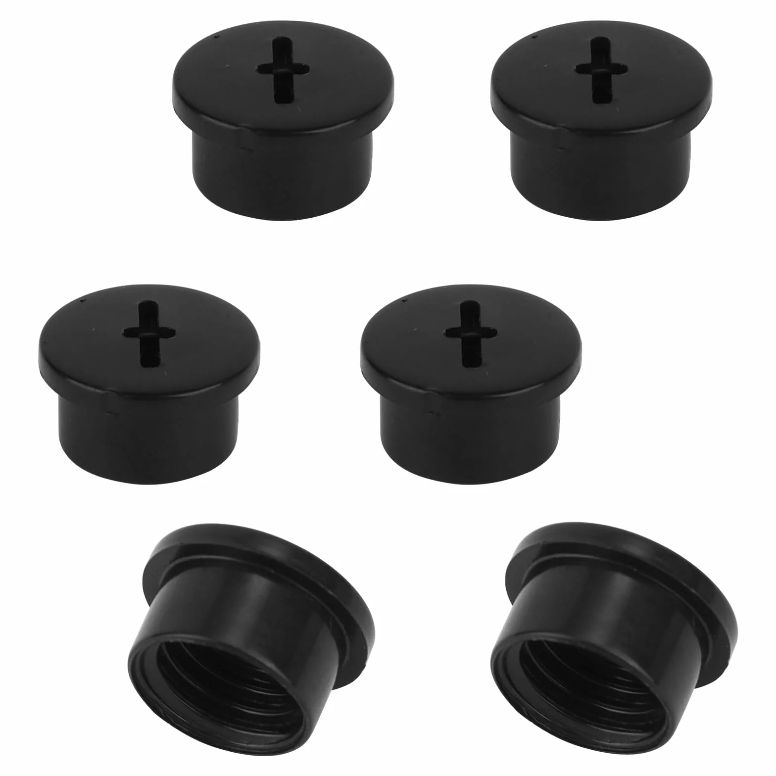 Tornillos Válvula Vejiga Plástico para Riddell Speedflex Speed Icon, Casco Fútbol Negro