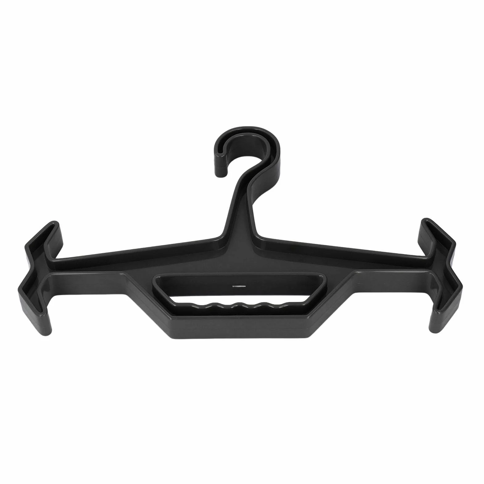 Denash Exposición de Ropa Ligera de Percha de Servicio Pesado Equipos Tácticos, Aplicación de la Ley y Armadura de Cuerpo, Diseño Portátil (Black)