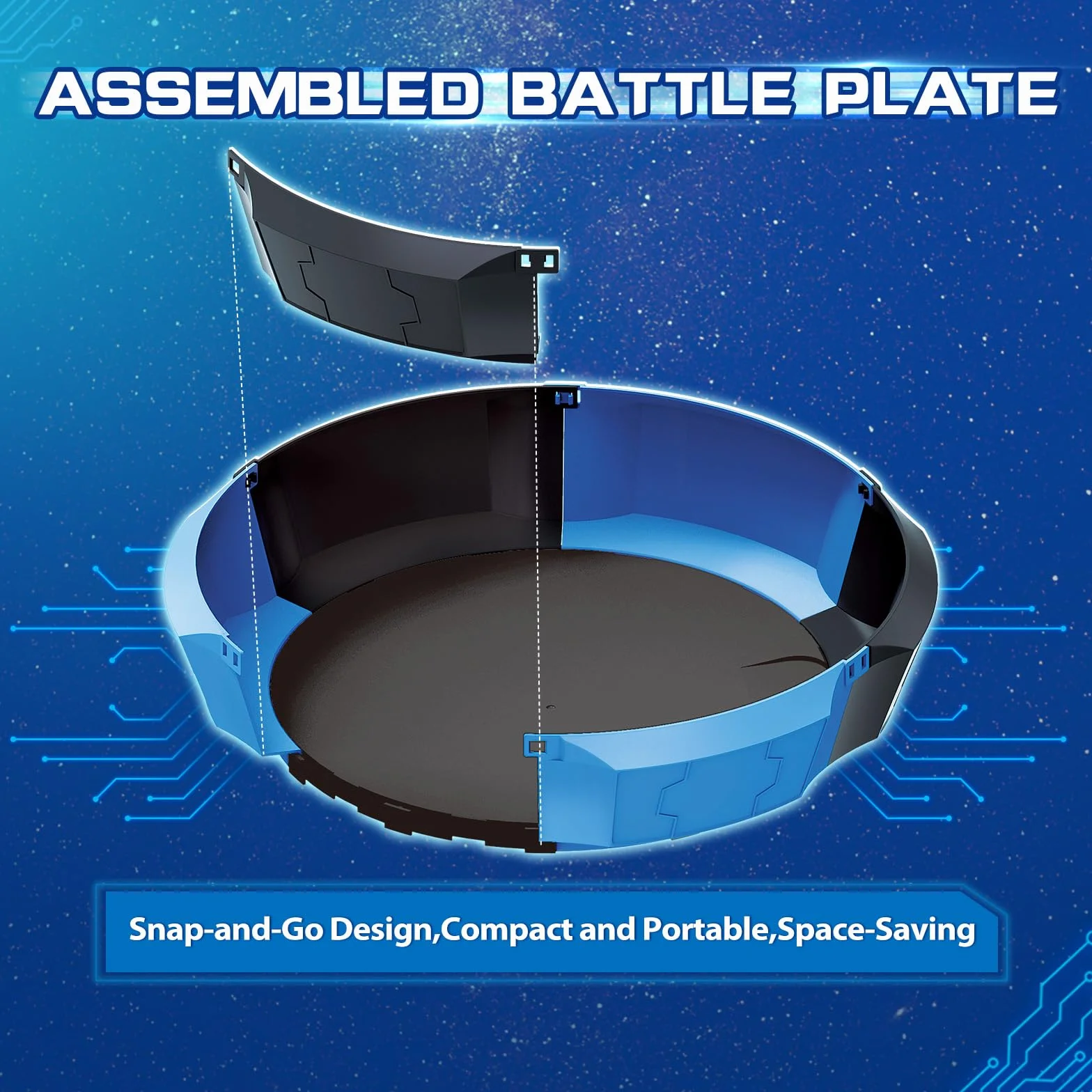 INFINITY NADO peonza Battle Arena Set 2PCS, Juguetes para niños con Mini Lanzador de Espadas, Fury Wave Dragon & Blazing War Bear