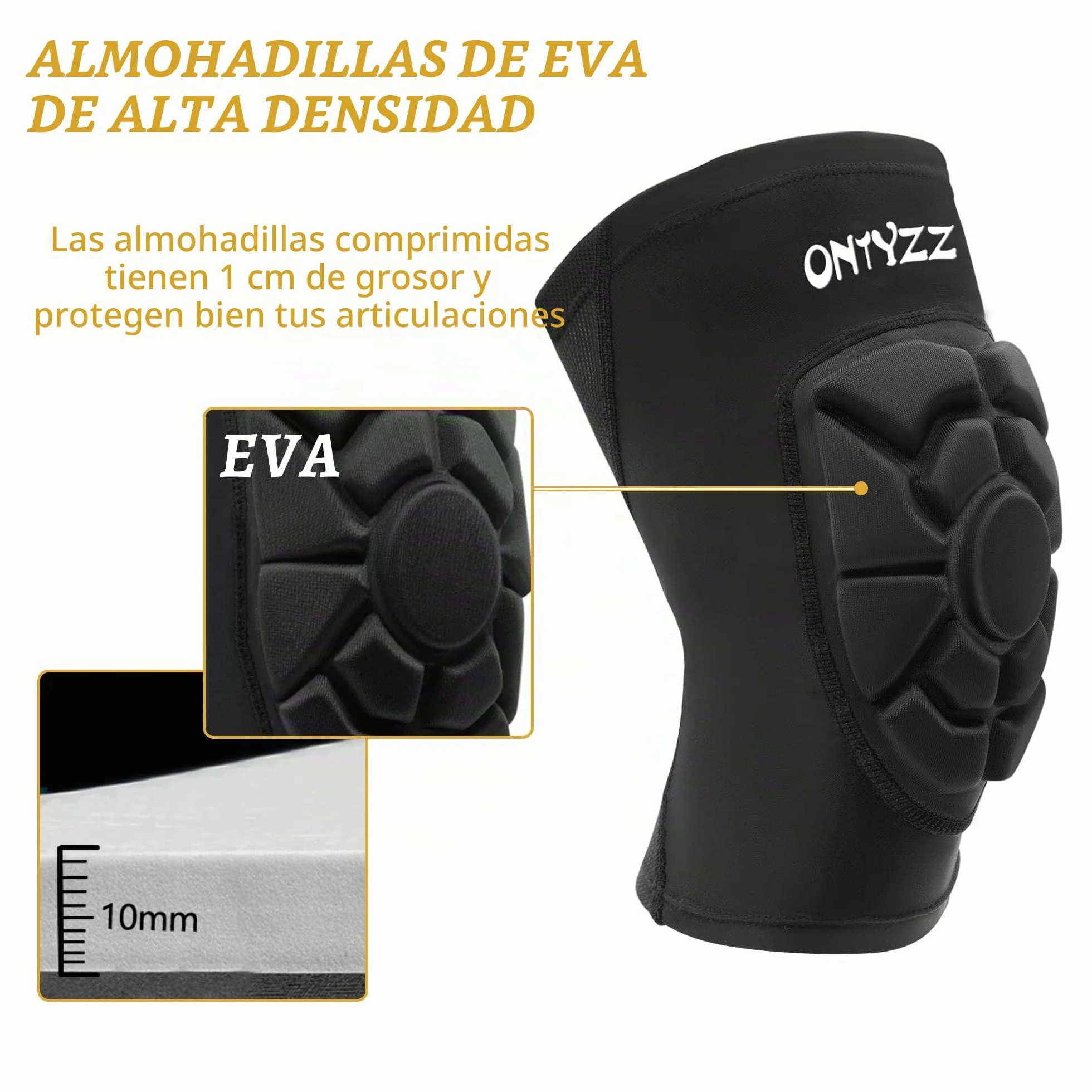 Rodilleras Deportivas Voleibol 1 Par Rodillera Acolchada para Baloncesto Futbol Gimnasia