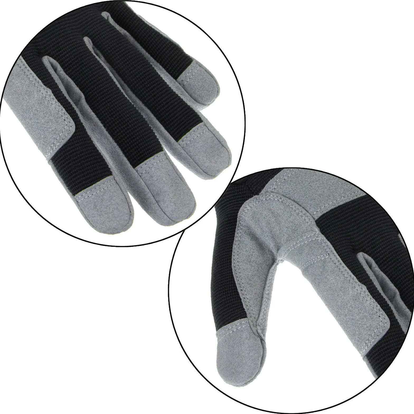 ALPIDEX Guantes de Escalada Dedo Cerrado para Ferrata