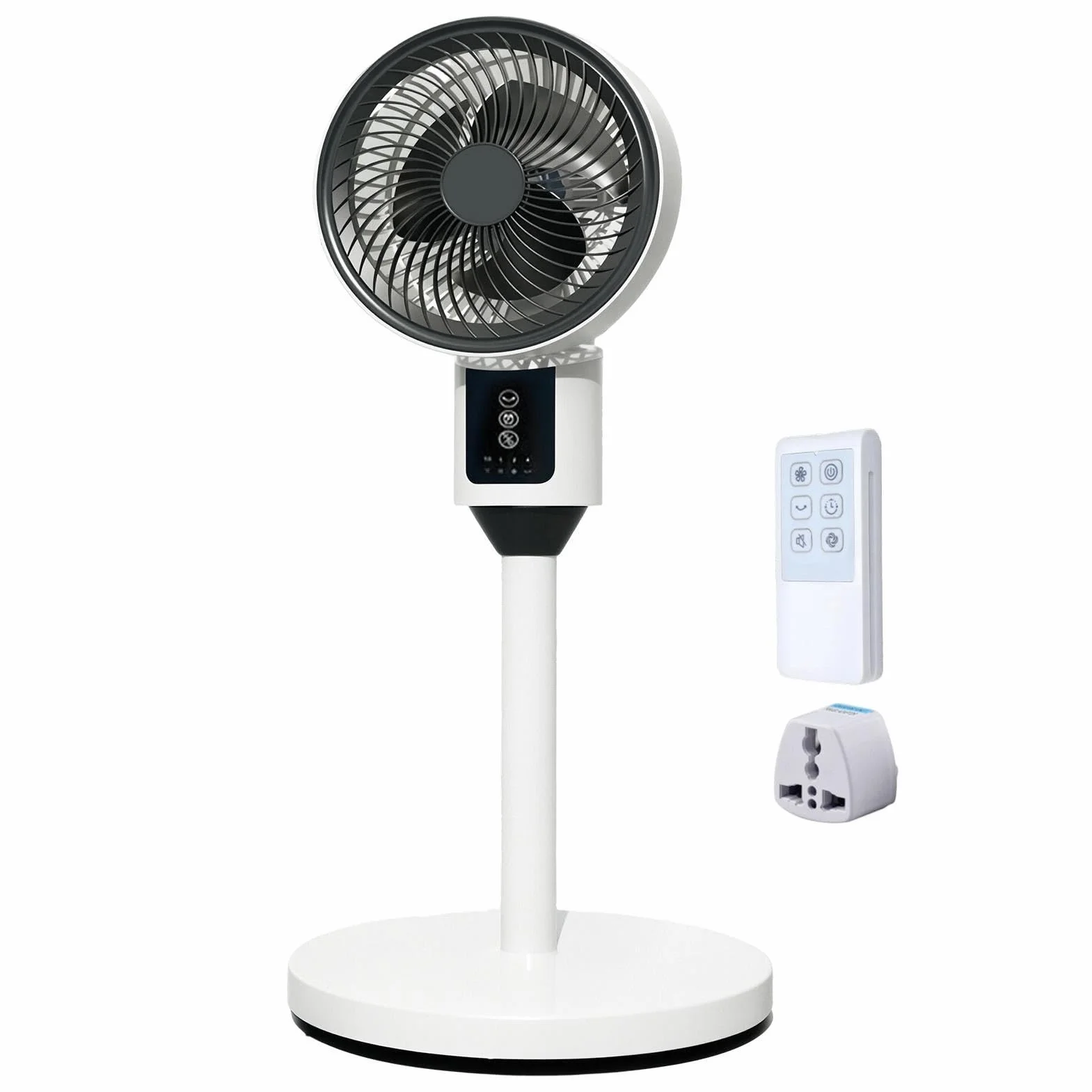Ventilador Oscilante De Pie Mando a Distancia Temporizador 3 Velocidades | Ventilador De Escritorio Pie Y Suelo para hogar, dormitorio, salón, escuela, residencia
