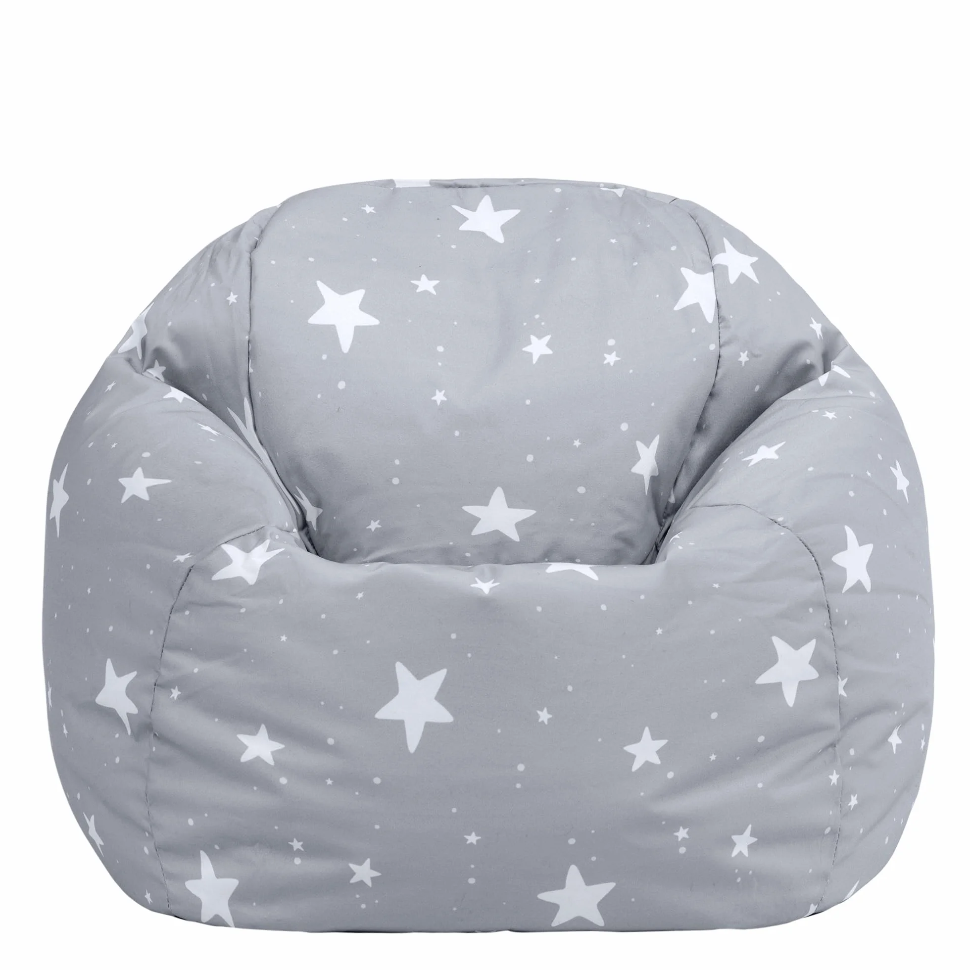 Icon Estrella Puff Infantil, Suaves y Cómodos, Puff con Relleno Includio, Sillas Infantiles, Sillon Niños Infantil para Decoracion Habitacion Niña o Niño, Gris
