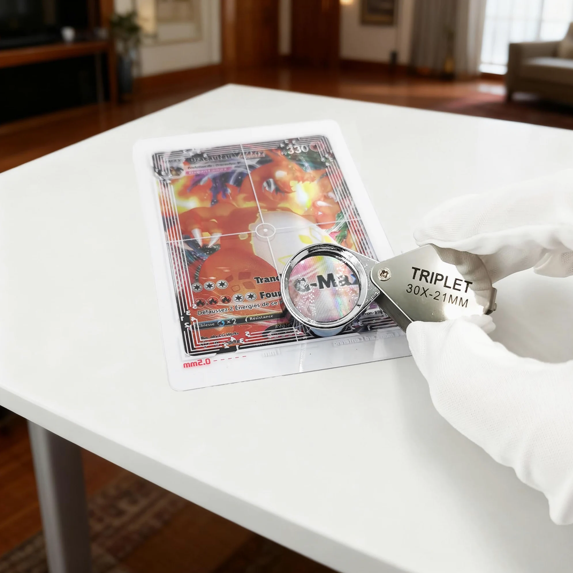Kit de herramientas de clasificación de centrado de tarjetas compatible con Pokémon TCG, juego de clasificación de tarjetas coleccionables con tarjeta de medición de grosor, accesorios de