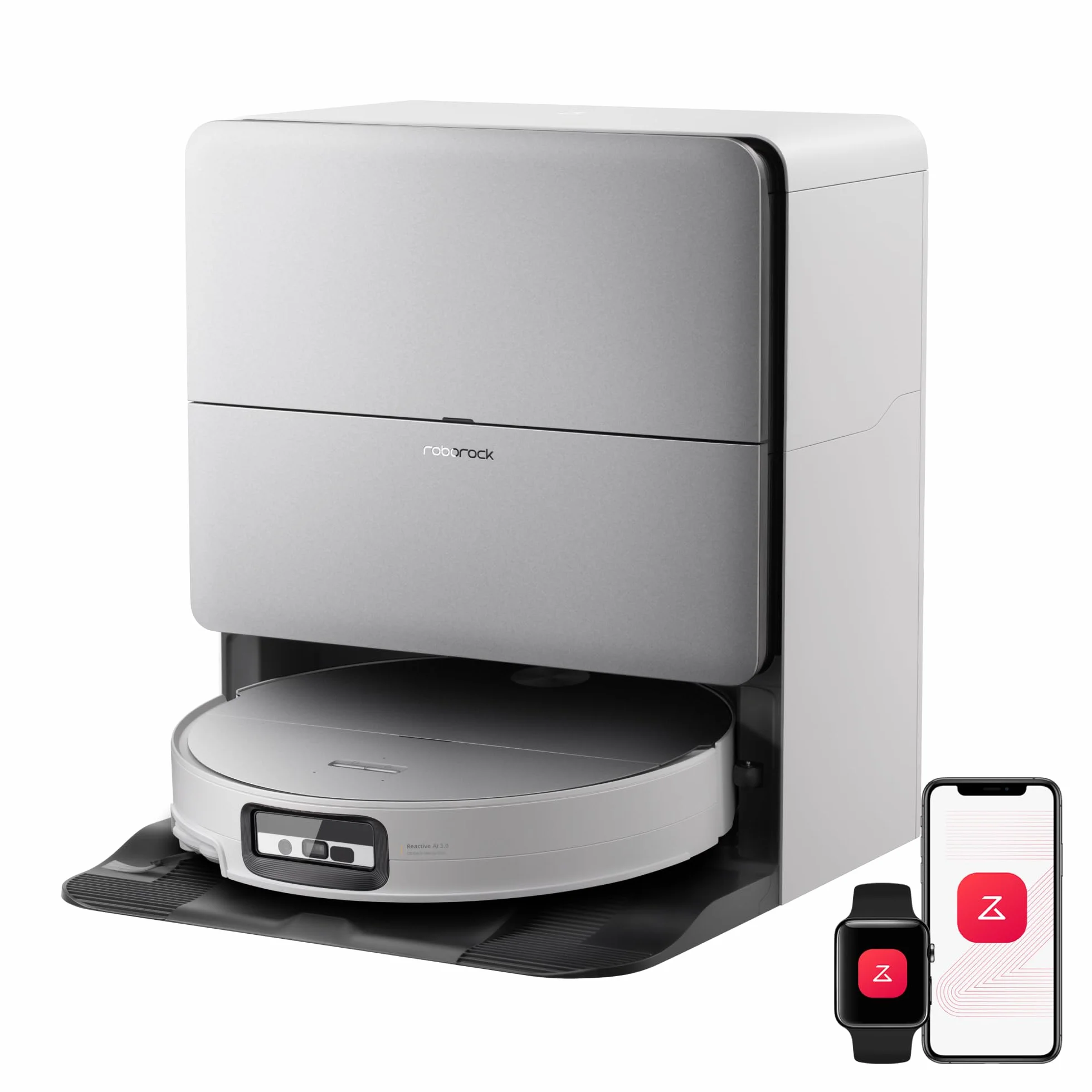 roborock Saros 20 Sonic Robot Aspirador 36.000 Pa, Motor HyperForce, Doble Sistema Antienredos, Chasis AdaptiLift Supera Umbrales de 8,8 cm, Nuevo RockDock, Planificación por Voz SmartPlan 3.0